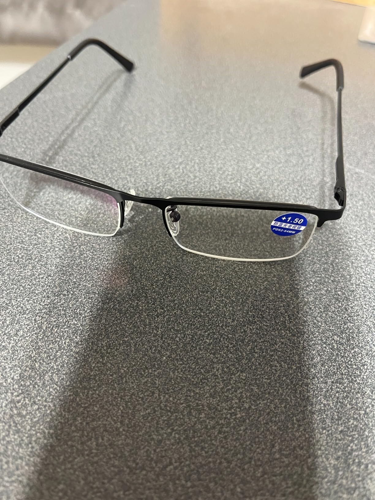 Blue Light Blocking Reading Glasses, Men Half Frame Metal Computer Readers | 3 Pack Stylish Spring Hinge Eyeglasses customer photo 1