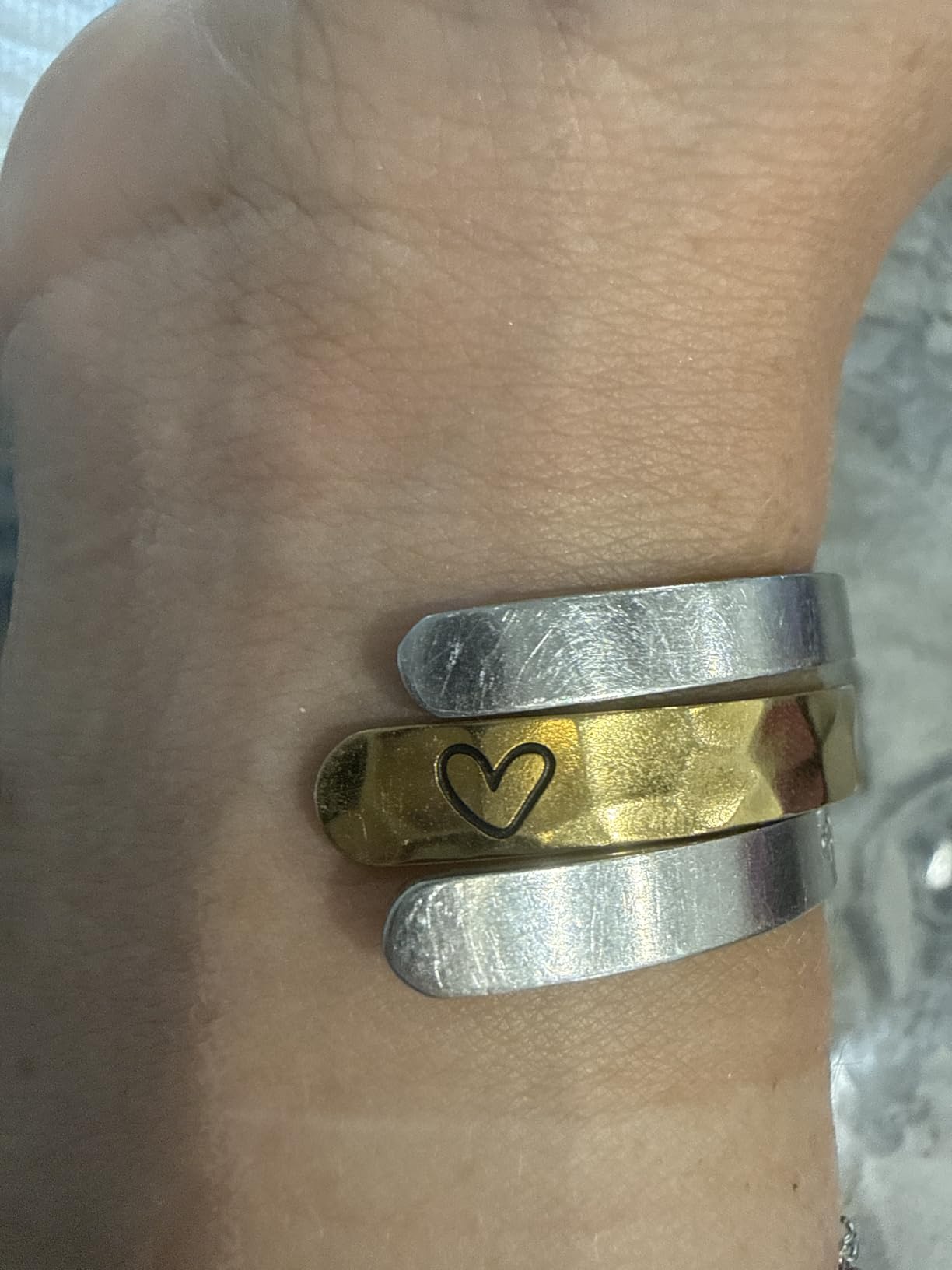 Bracelet - Gifts for Women - Inspirational, Friendships, Love, Mom, Daughters, Sisters, Christian, Graduations, Memorials & Wedding Gifts - 100+ Phrases - Stainless Steel, Gift Ready customer photo 1