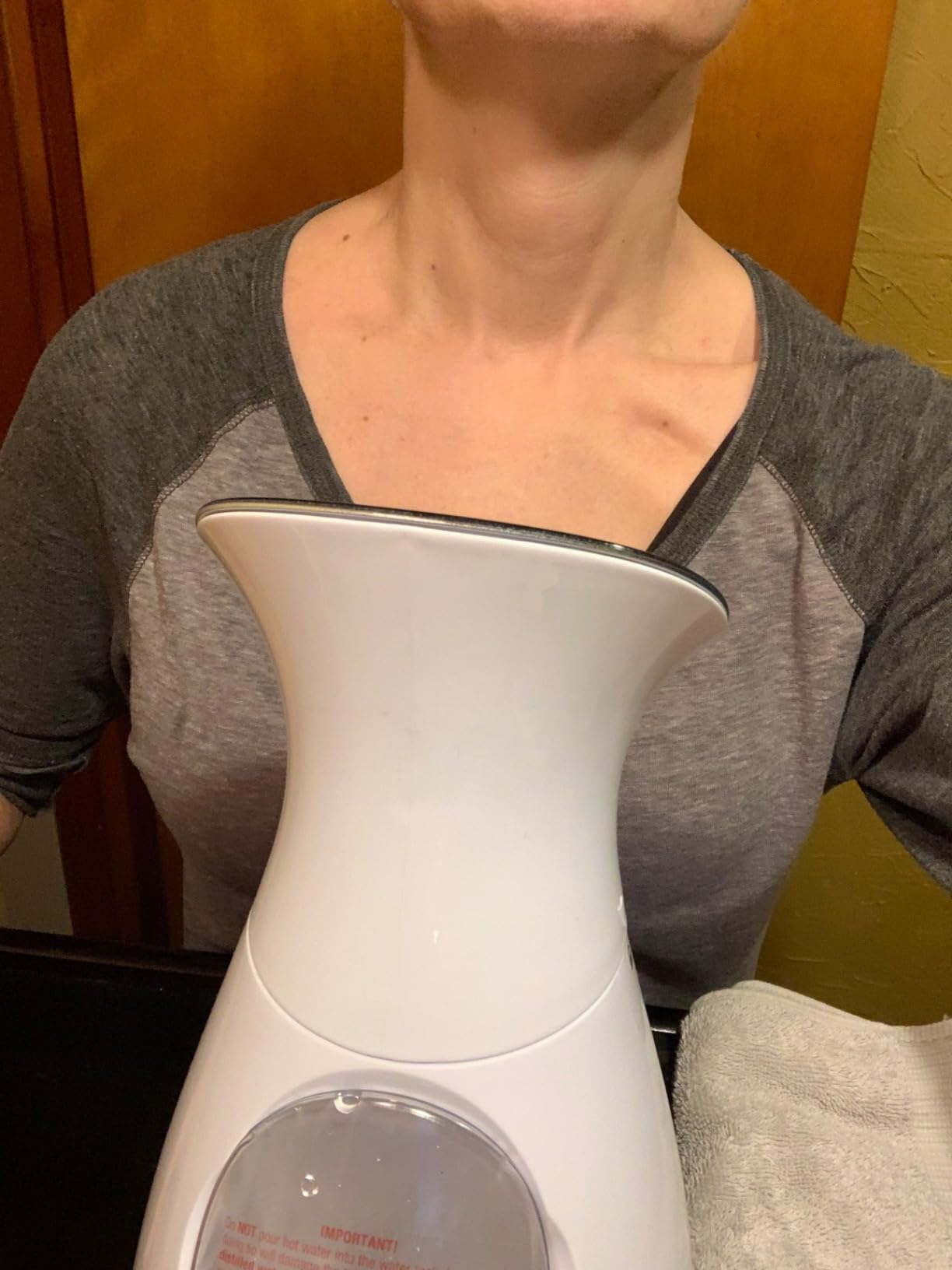 NanoSteamer Large 3-in-1 Nano Ionic Facial Steamer with Precise Temp Control - Humidifier - Unclogs Pores - Blackheads - Spa Quality - Bonus 5 Piece Stainless Steel Skin Kit (Lilac) customer photo 2