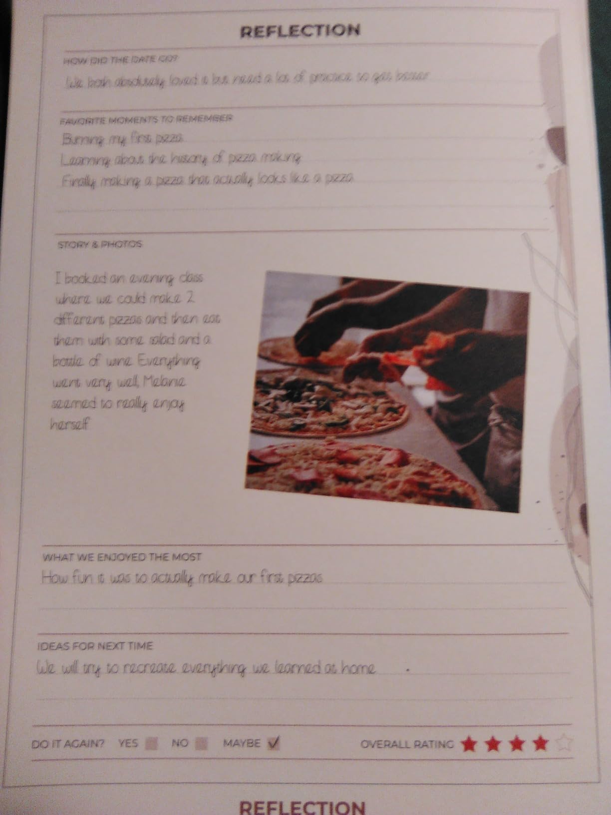 Clever Fox Couple's Journal to Fill Out Together Back & Forth, Periwinkle customer photo 1