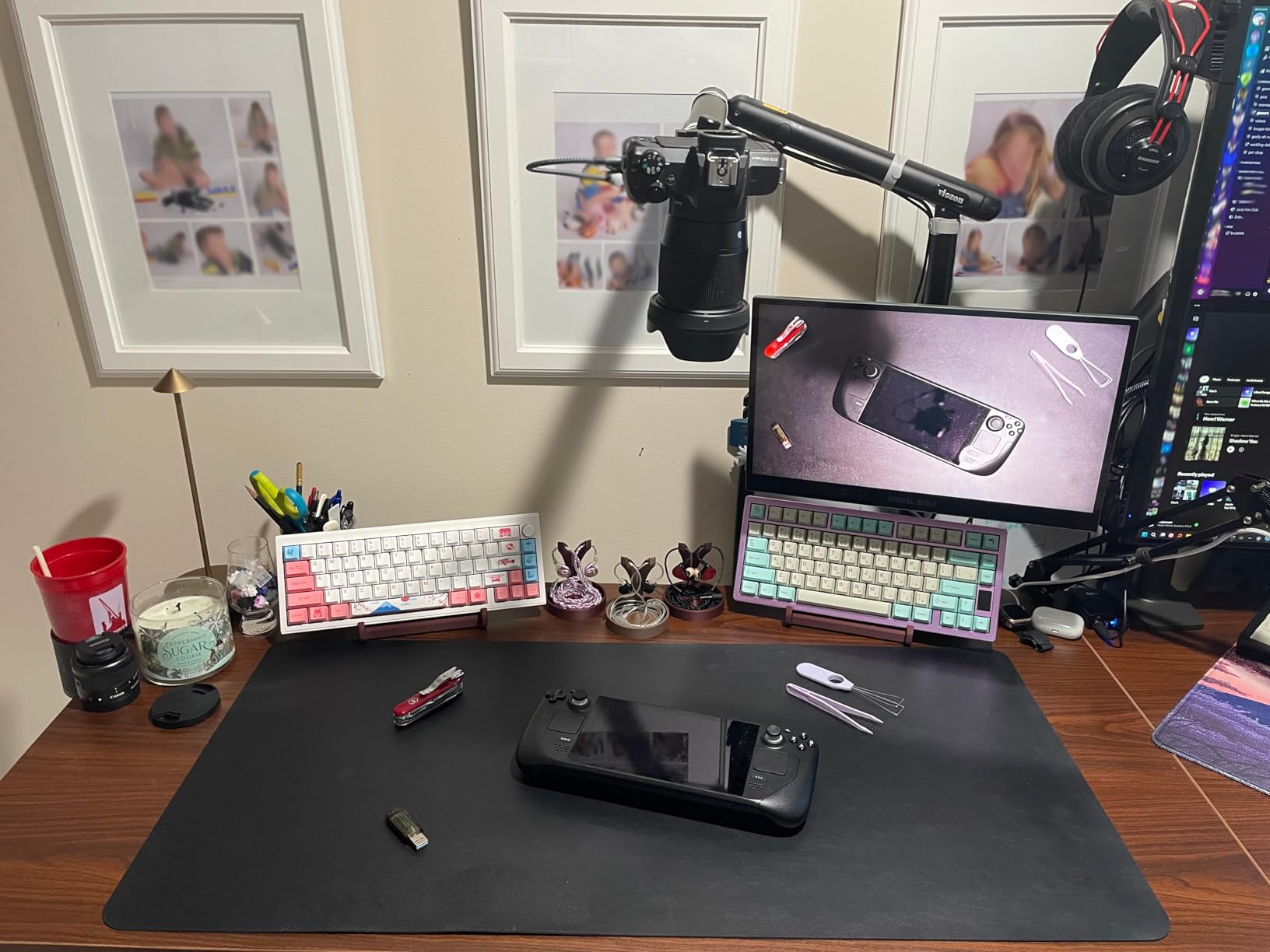 VIVO Black 75 x 63 in Corner Standing Desk, DESK-E3CTB-75 | Electric, Holds 225 lbs, Large Reversible L-Shaped Table, Sit Stand Height Adjustable, Memory Presets, Black Frame customer photo 1