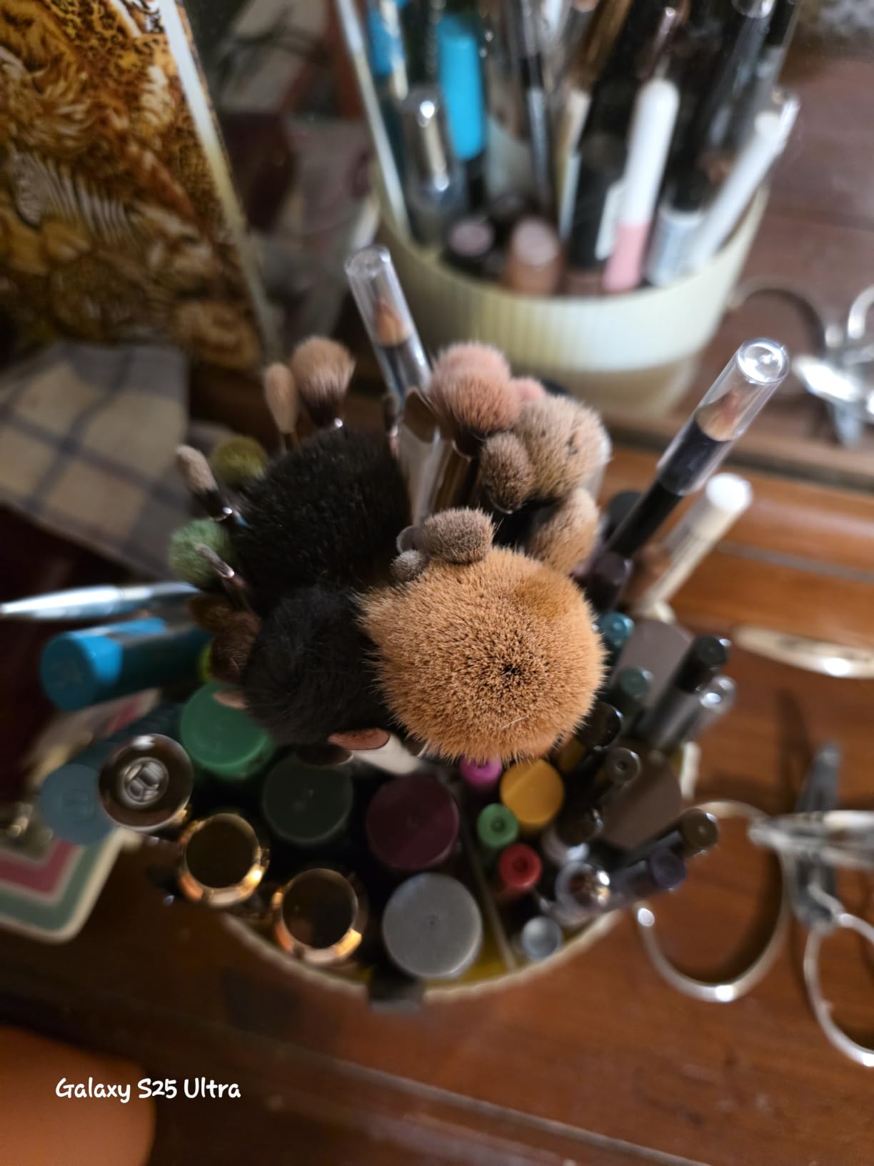 SKYDUE 360 Rotating Multipurpose Organizer - Cute Rotating Pen Holder with 5 Slots for Art Supplies, Office, School, Home customer photo 2
