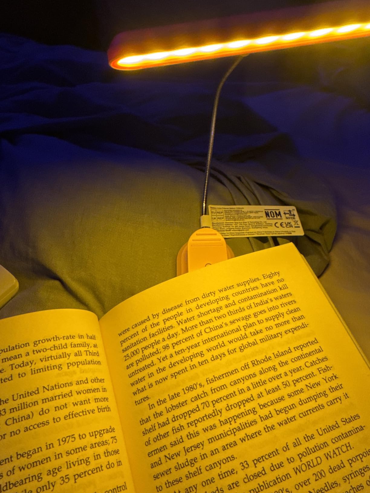 Gritin Rechargeable Book Light for Reading in Bed with 19 LED | Eye Caring 3 Color Temps, 5 Brightness Levels, Memory Function, 90 Hrs Runtime Flexible Goose Neck Clip on Light for Book Lovers customer photo 1