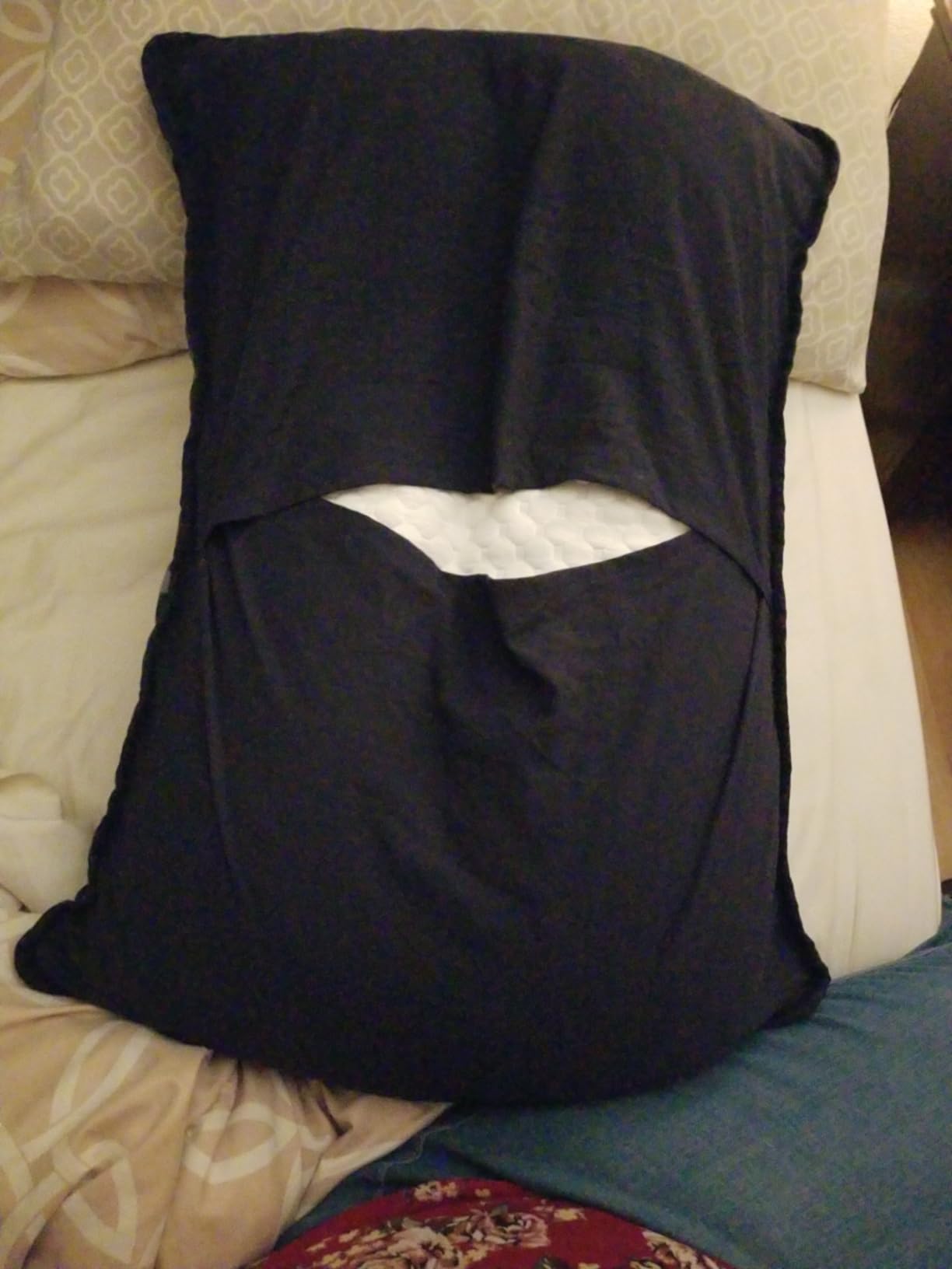 HOMBYS Shredded Memory Foam Knee Pillow for Side Sleepers, 6.5