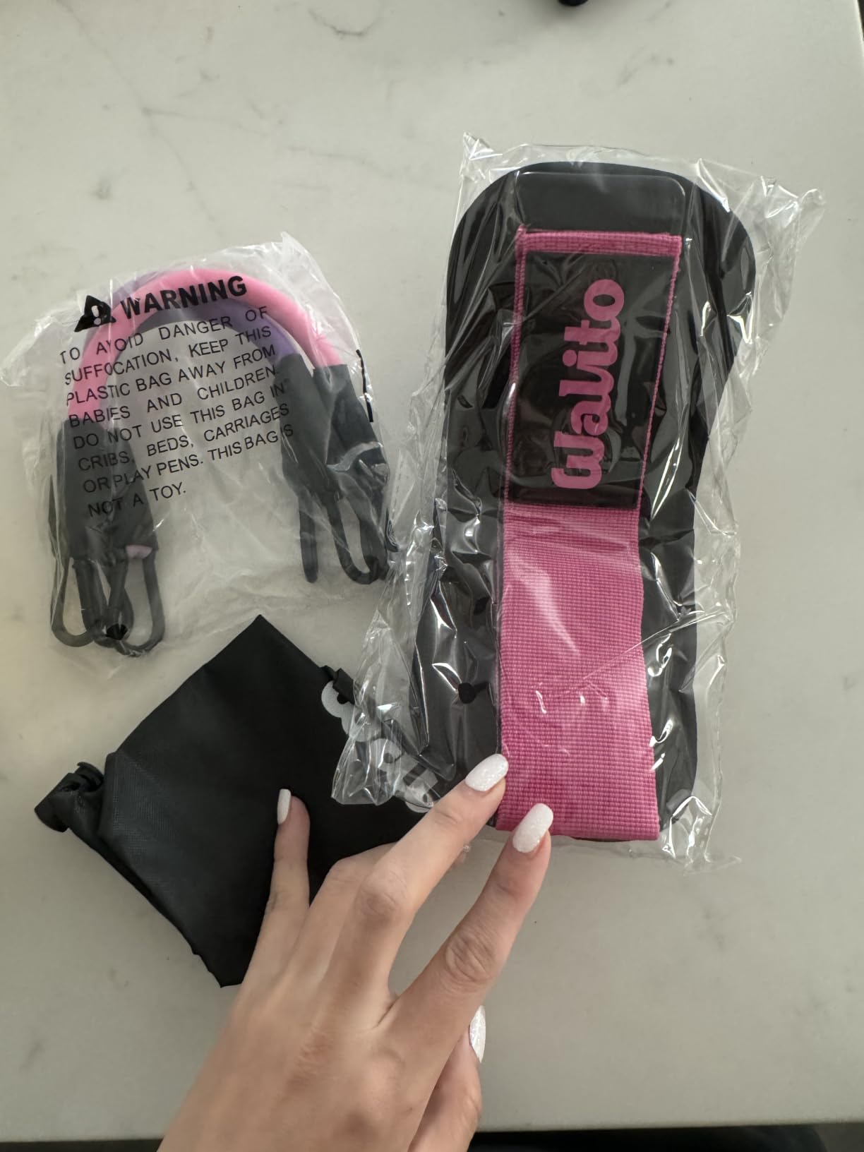 WALITO Ankle Resistance Bands with Cuffs, Exercise Bands for Legs and Butt, Booty Workout Equipment for Kickbacks and Hip Fitness Training customer photo 1
