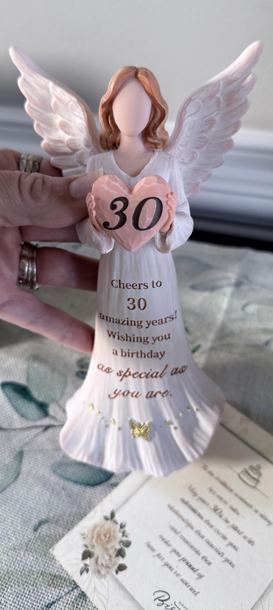 Storieme 50th Birthday Angel Figurine Gift for Her Friend Daughter customer photo 2
