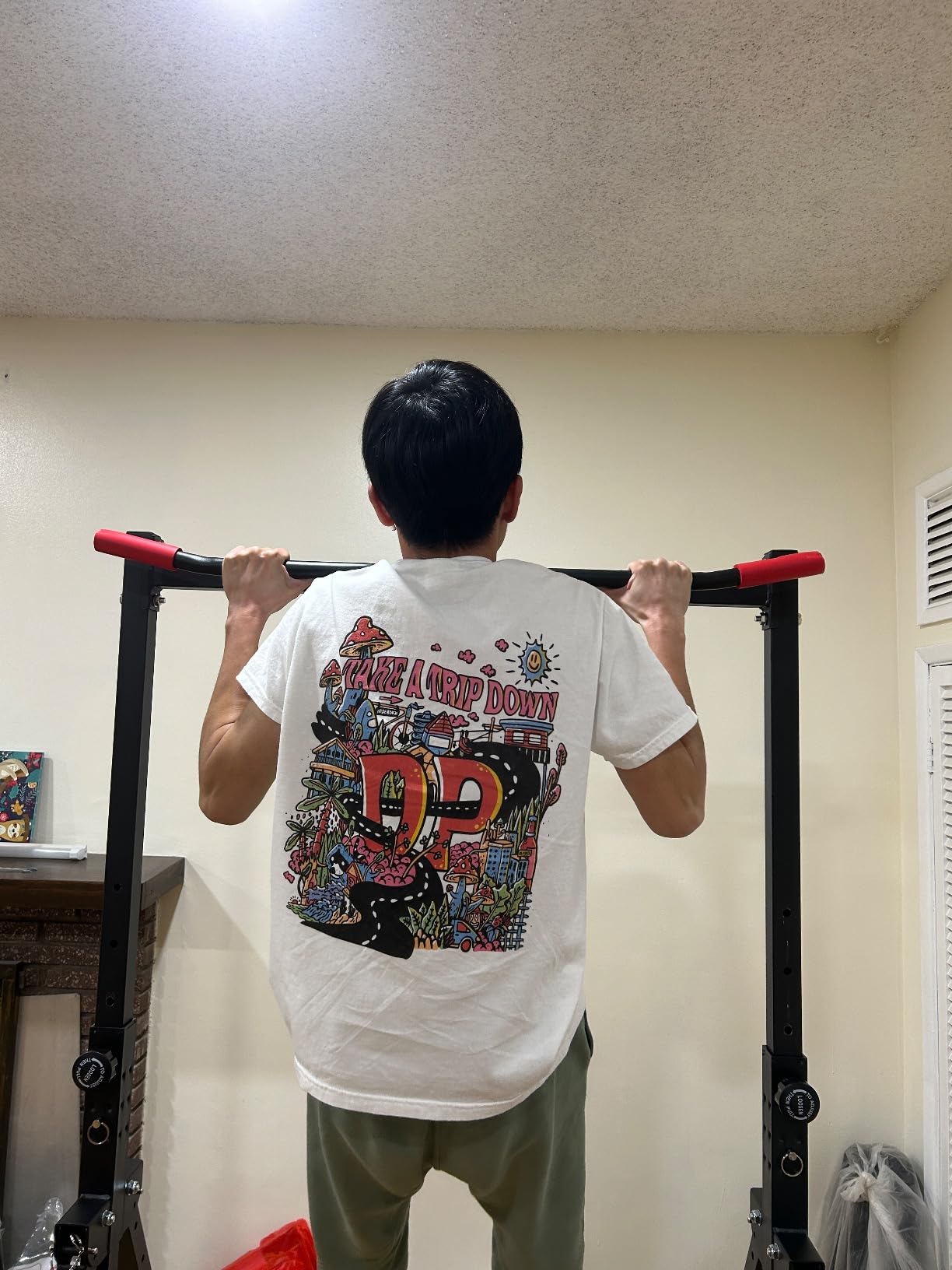 DOBESTS Power Tower Pull Up Bar Free Standing, Foldable Pull Up Station | Adjustable Power Tower with Pull-up Bar, Dip Station and Free-standing Frame for Home Gym Strength Training customer photo 2