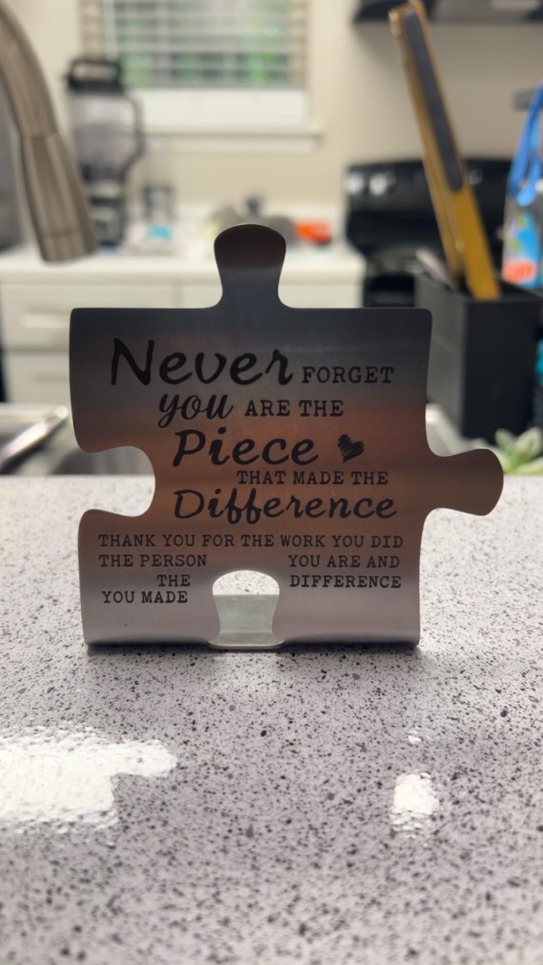 Thank you Appreciation gifts for Teacher Coworker, Retirement Desk Decor | Teacher Appreciation Gift | Appreciation Gifts for Coworkers Employee | Boss Gift | Nurses Plaque | Mentor Recognition Plaque customer photo 2