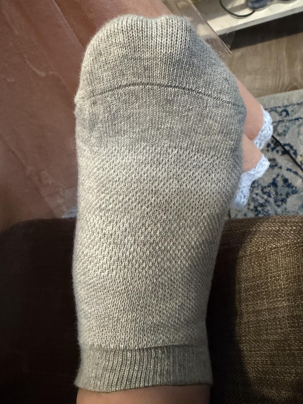 Pilates Socks with Grips for Women Non Slip Yoga Barre Sticky Grippy Socks - Combed Cotton, Silicone Grip Dots, Heel Tab, Arch Support customer photo 1