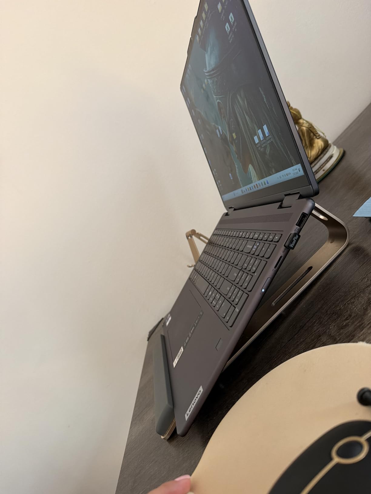 JCZT Aluminum Laptop Stand, Laptop Riser with Wrist Rest, Ergonomic Detachable Portable Laptop Stand for Desk, Notebook Holder Compatible with MacBook Air Pro, All 10-17