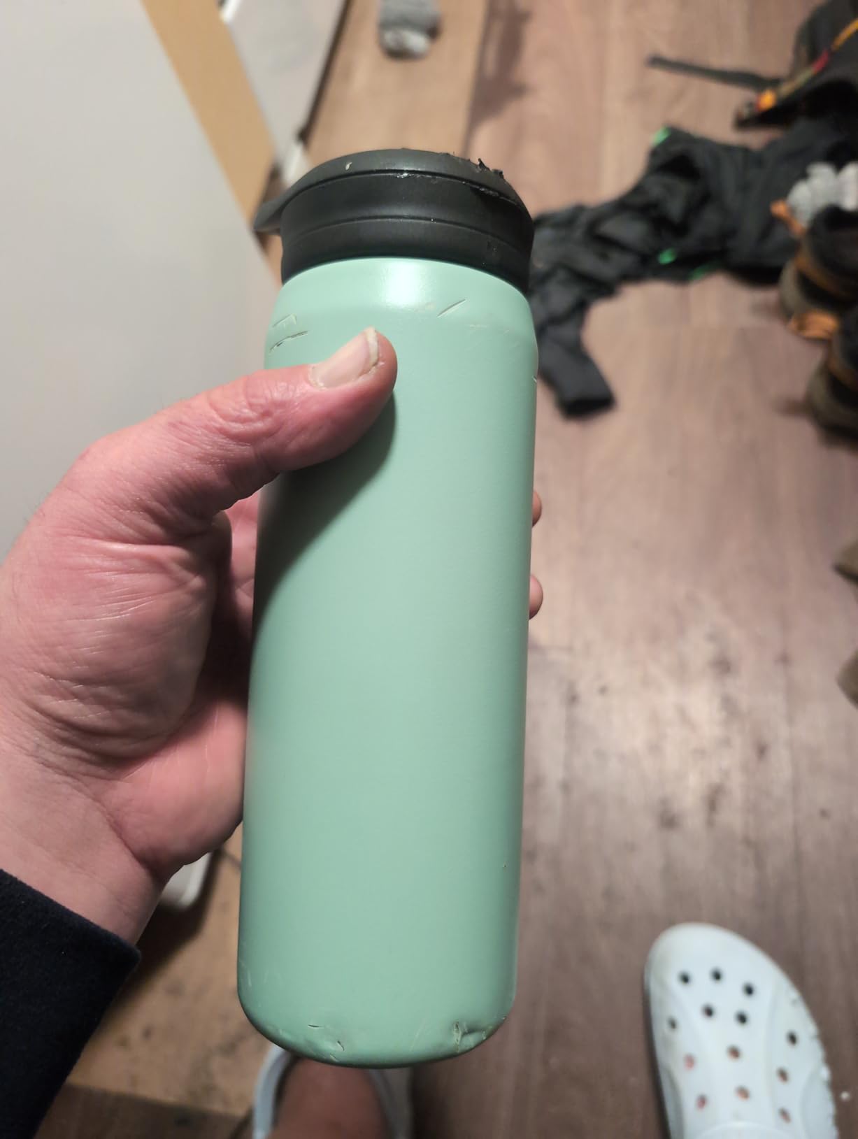 CamelBak Eddy+ Insulated Stainless Steel Water Bottle with Bite Valve Straw, 20oz, Purple Sky customer photo 2