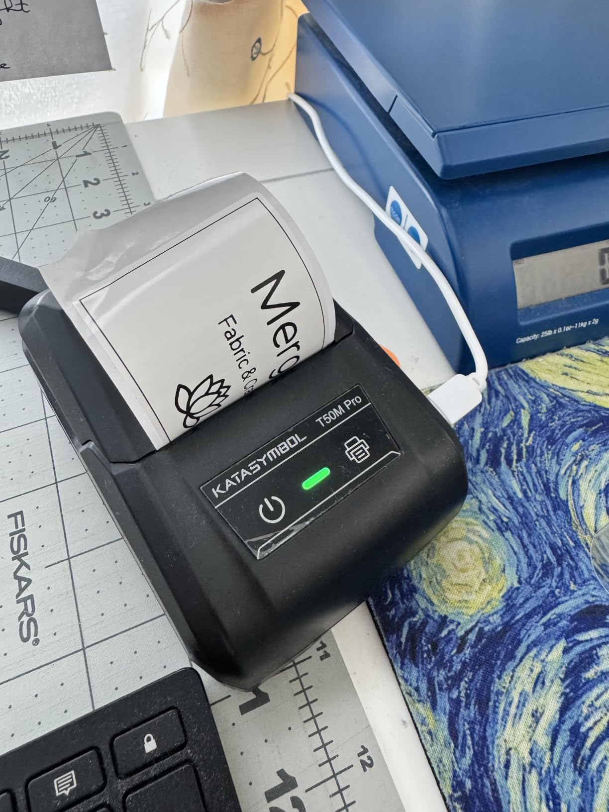 SUPVAN T50M Pro Bluetooth Label Maker Machine with Tape, Black customer photo 2