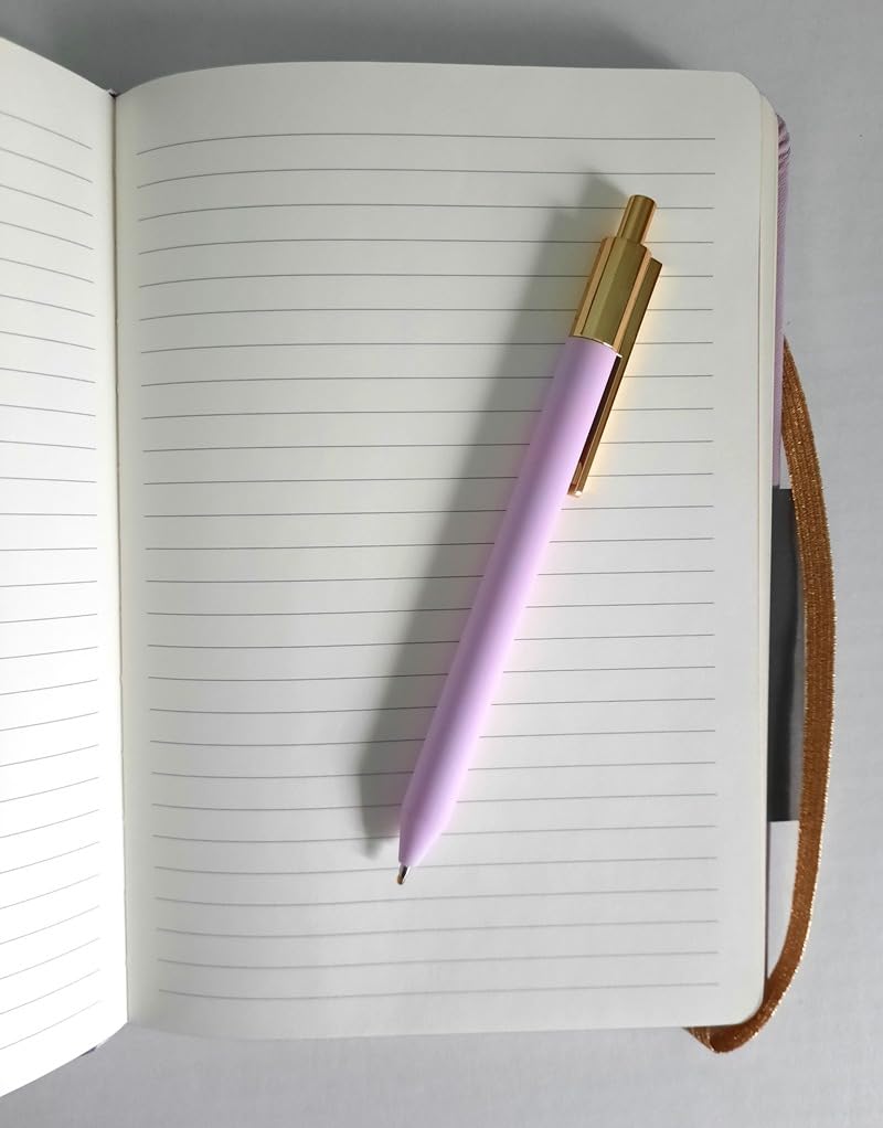 &And Per Se Lined Journal with Pen Set, A5 Leather Hardcover Notebook and Pen, 160 Pages 100GSM Thick Ruled Paper Journal for Writing (Cyan) customer photo 2