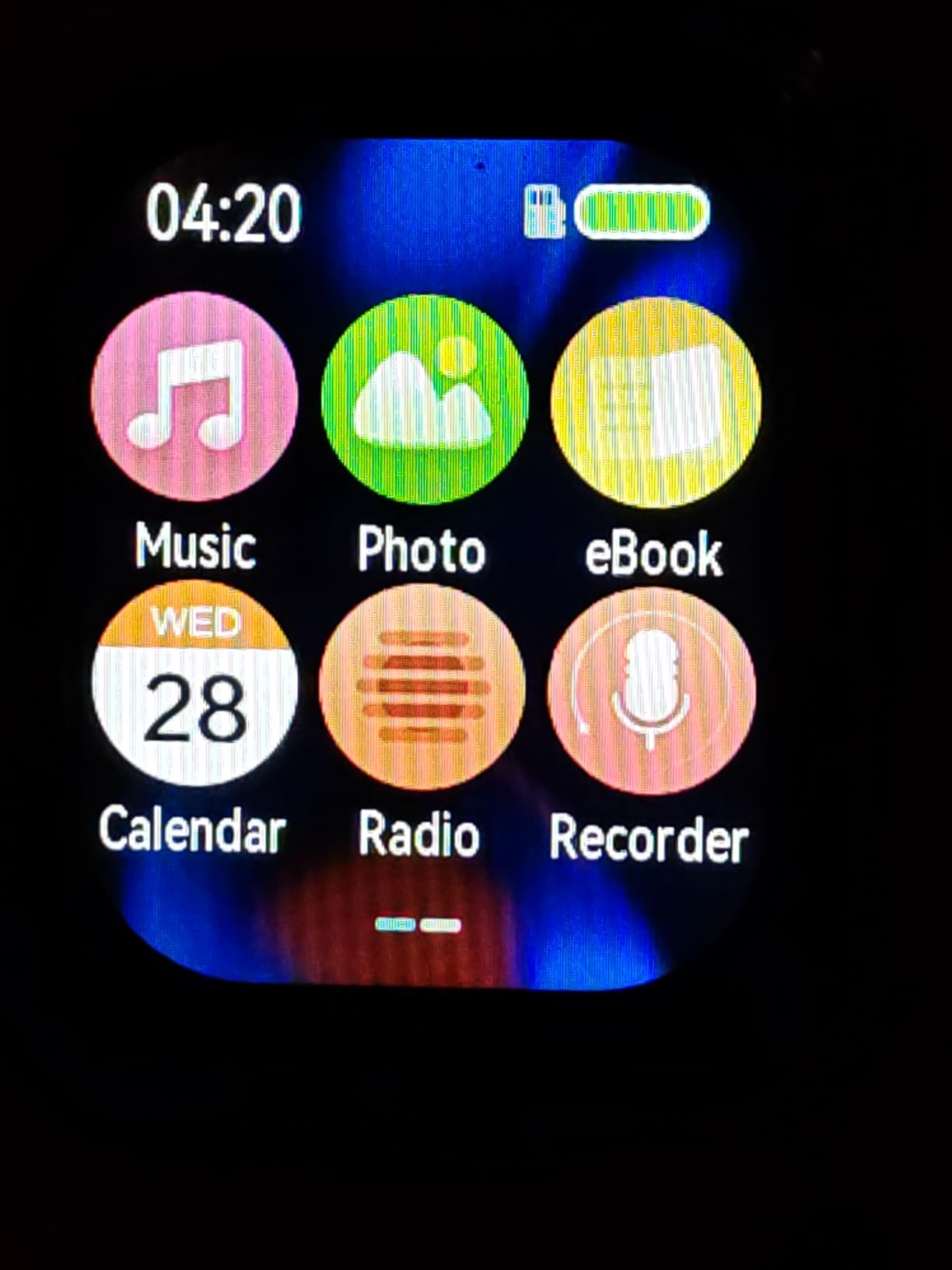 128GB MP3 Player with Bluetooth 5.3, Portable Digital Lossless Music Player with Built-in Speaker, 2.0 in Full Touch Screen, HiFi Sound, FM Radio, Voice Recorder, Earphones Included customer photo 2