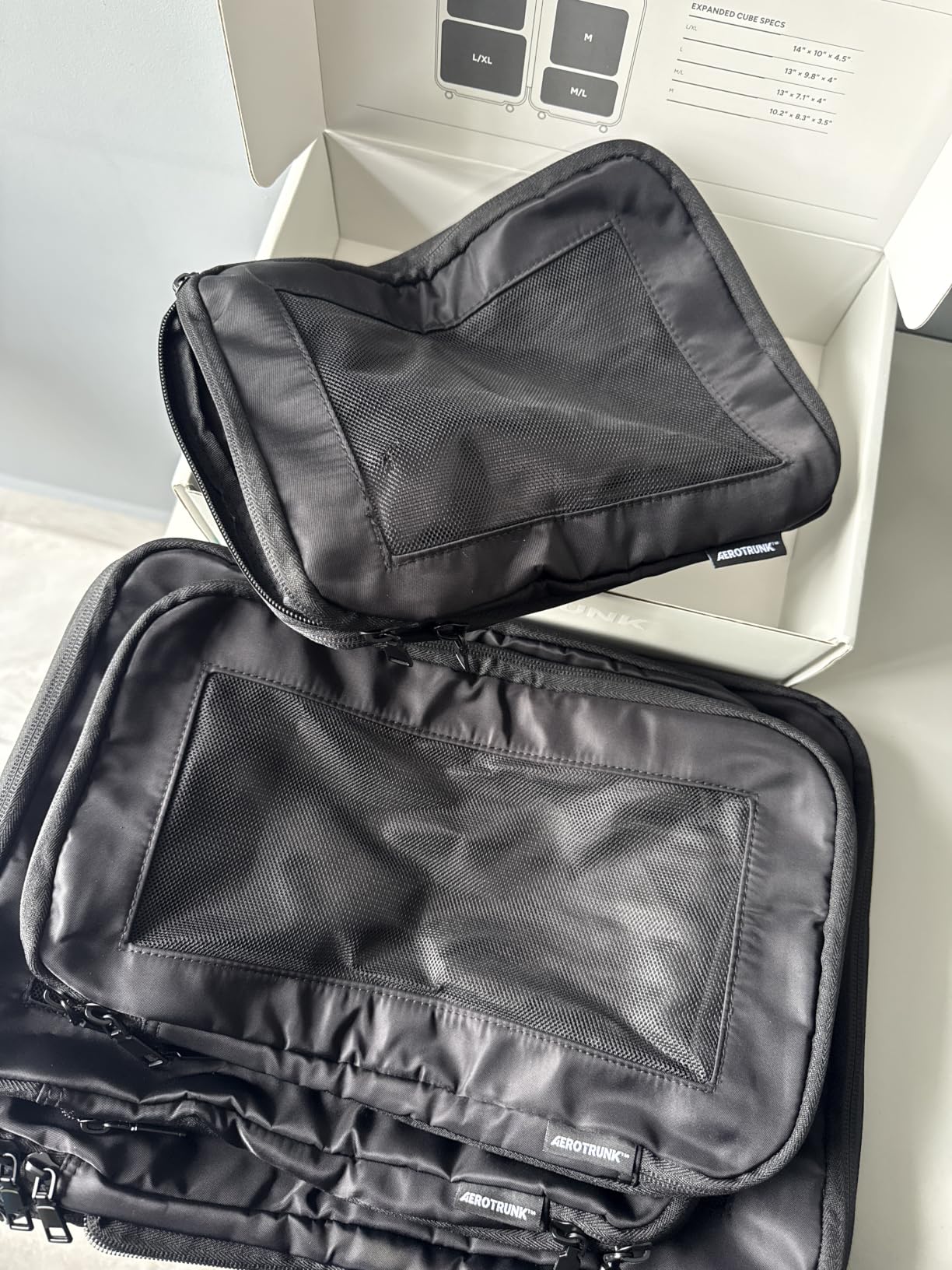 Aerotrunk Compression Packing Cubes for Travel - Luggage Organizer Bags - Double Zipper Packing Cubes for Suitcases (6-Pack, Beige) customer photo 1