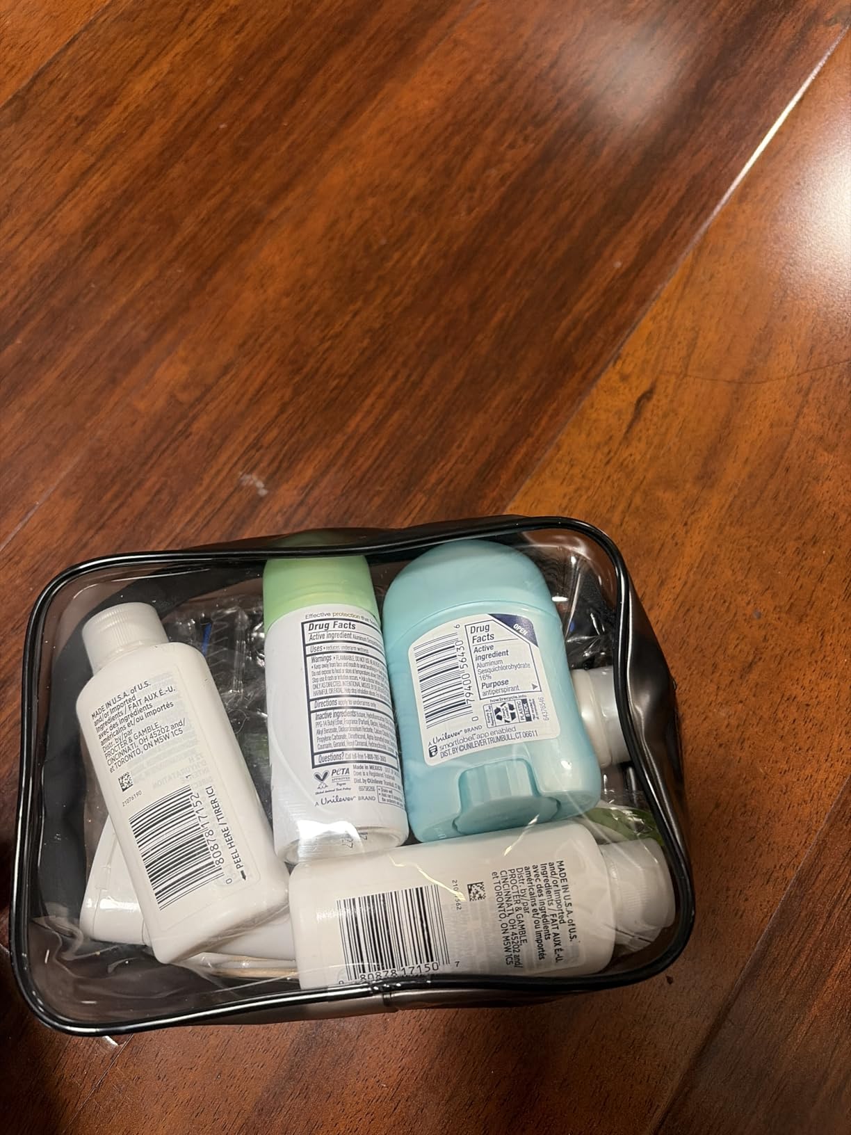 15-Piece Women's Travel Toiletry Kit - Premium Brand-Name Shampoo, Conditioner, Body Wash, Deodorant & Toothpaste, TSA Approved Travel Size Set with Clear Bag customer photo 2
