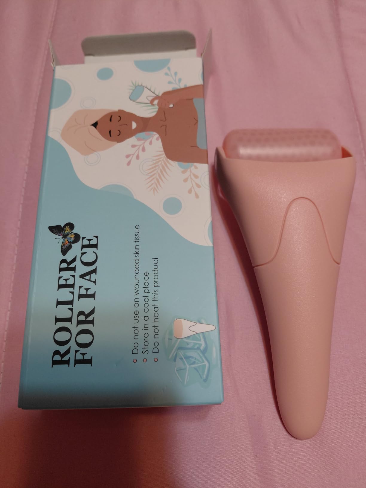 Fronnor Ice Roller for Face,Eyes,Facial Massager Tool,Soothing Skin Care Tool,Cooling Skincare Device for Puffiness,At-Home Spa Gift for Women customer photo 1