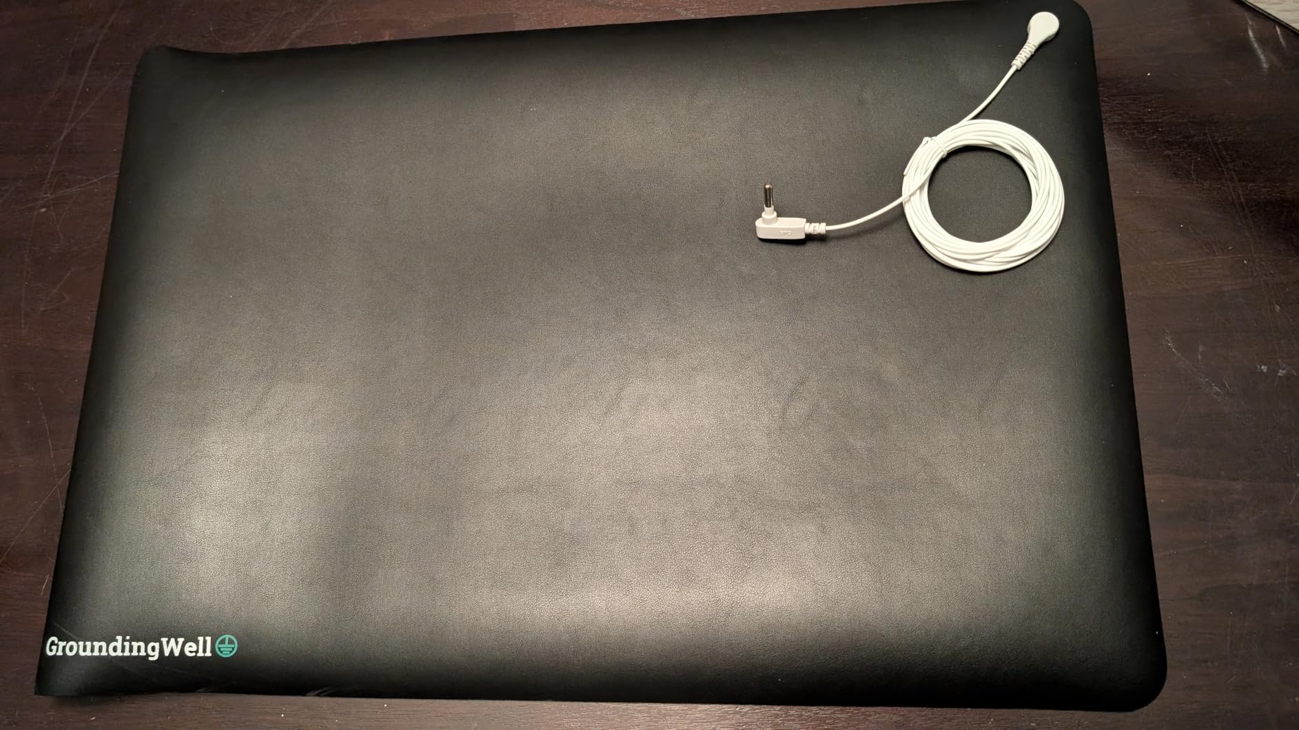 Grounding Mat for Feet with 15ft Cord, 50K Ohm Resistor, Carbon Layer - Ground Mat for Work, Sleep, Comfort, Wellness Support customer photo 2
