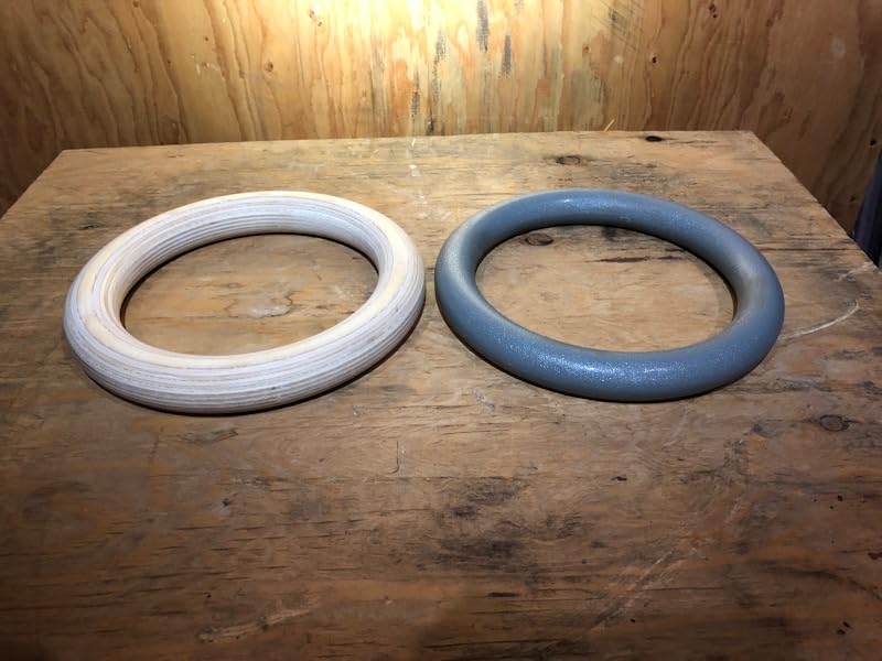 GHB Gymnastic Rings Wooden Gym Rings 1.25