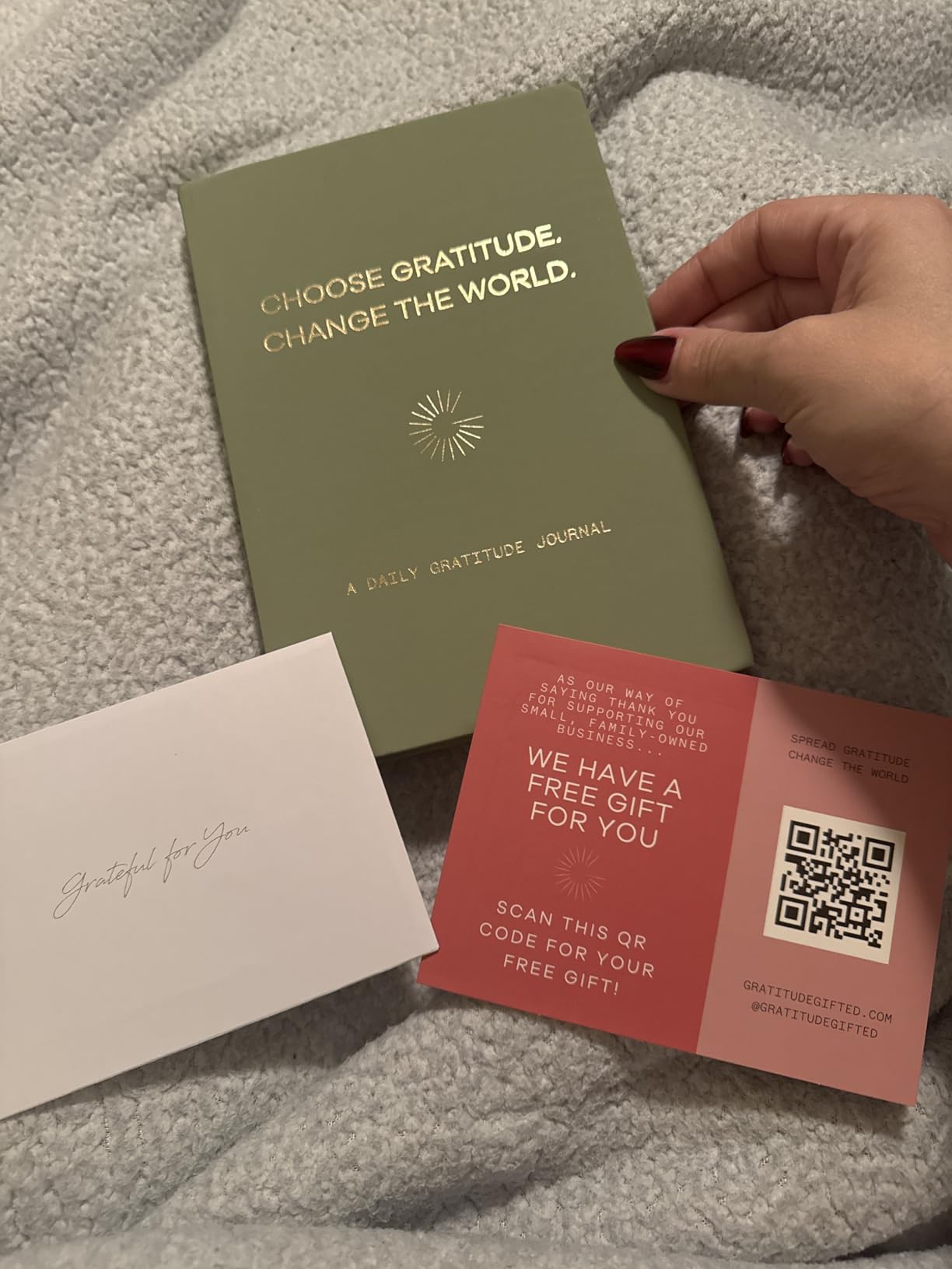Gratitude Gifted 5-Minute Guided Gratitude Journal - Daily 180 Prompts, Self-Care & Mindfulness, Leather Hardcover, Undated to Foster Happiness, Wellness, Positivity for Men & Women customer photo 1