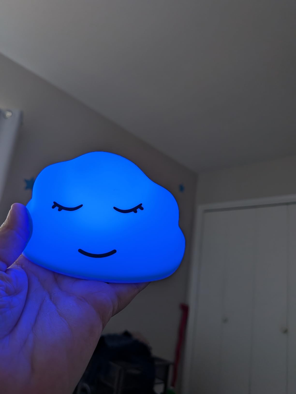 Breathing Lamp Guided Visual Meditation Tool for Mindfulness,Anxiety Relief&Calm Your Mind for Stress&Visual Relaxation and Restful Sleep,478 Seconds Breathing Rate Change 3 Colors,Gift for Kids customer photo 1