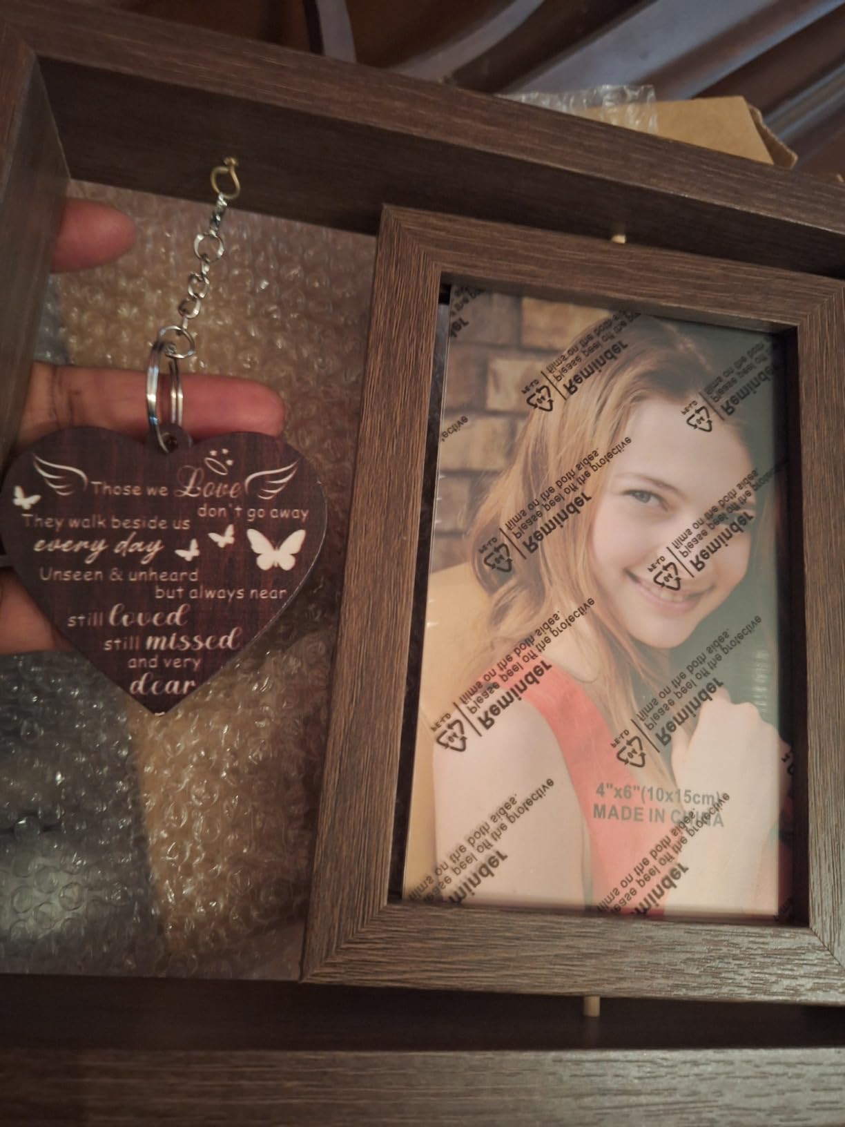 Memorial Sympathy Gifts for Loss of Loved One, Memorial Gift for Loss of Mom Dad Picture Frame, Bereavement Remembrance Condolence Funeral Sentimental In Memory of Loved One Gifts, Display Two 4x6 Photos customer photo 1