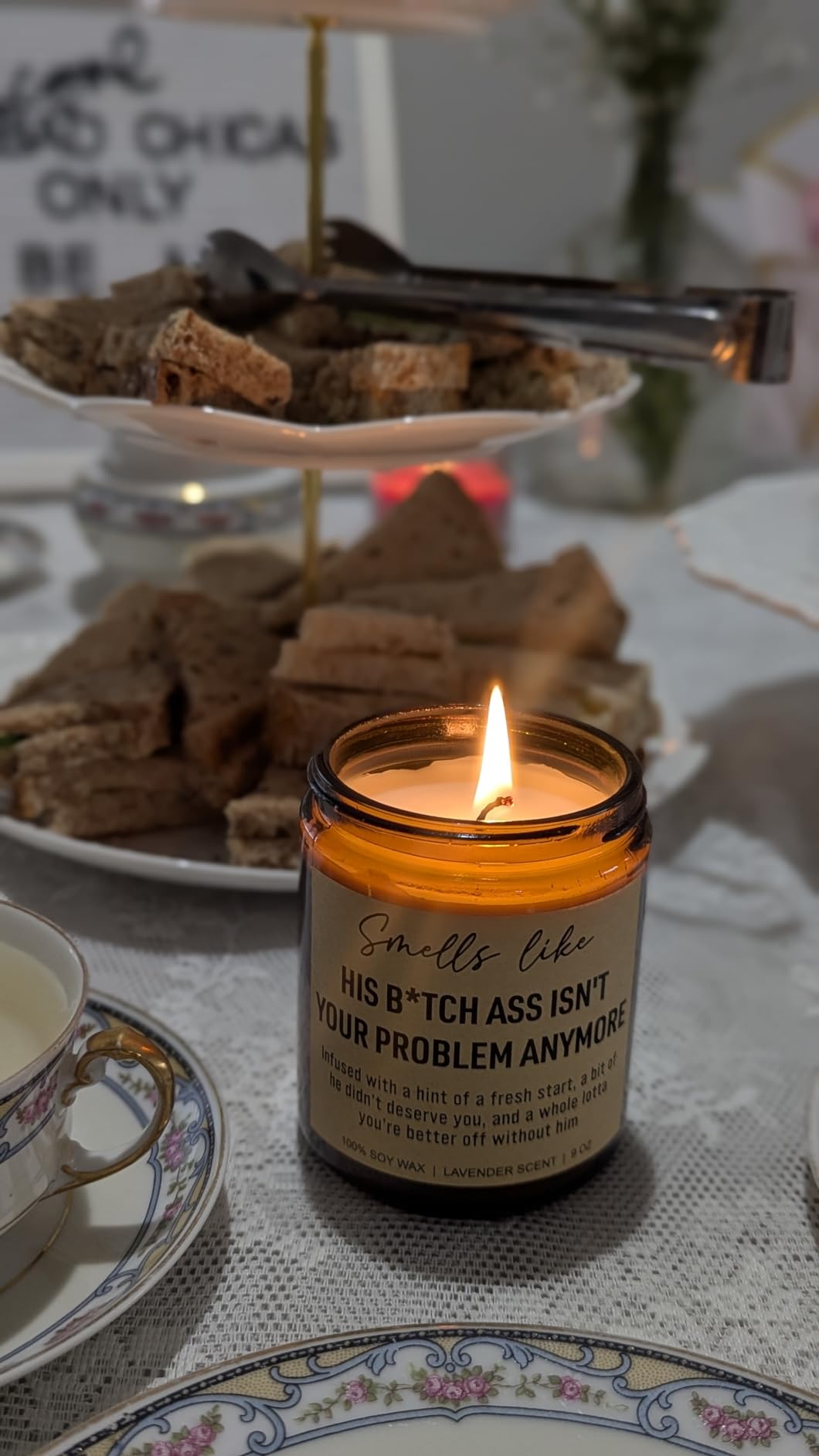 Younift Funny Scented Candles, Divorce Gifts for Women, Divorce Party Decorations - Cheer up, Breakup Gifts for Women, Newly Divorced Woman, Her - Break up, Ex Boyfriend Presents - 9 oz customer photo 2