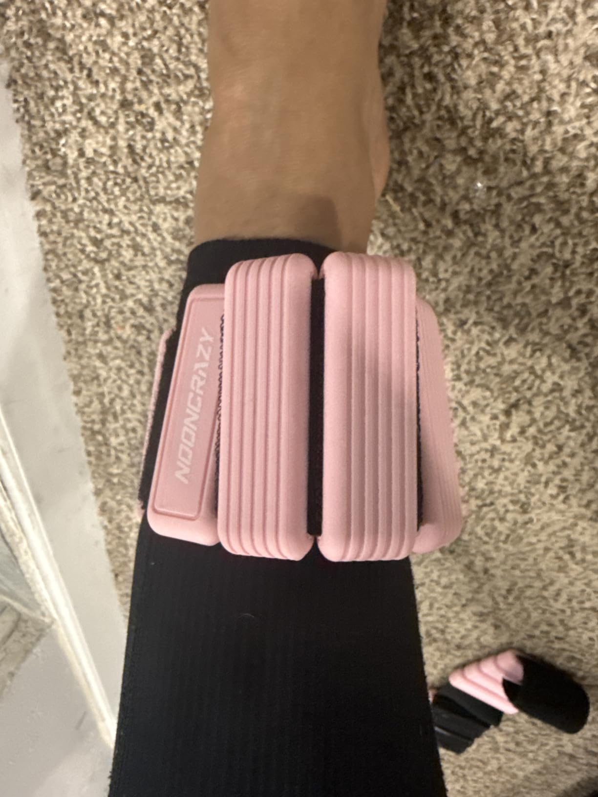 Pilates Wrist Ankle Weights for Women, Wearable Strong Arm & Leg Weights Set of 2(1 lb/2.2 lbs Each), Adjustable Ankle Weights for Walking, Yoga, Dance, Barre, Gym customer photo 1
