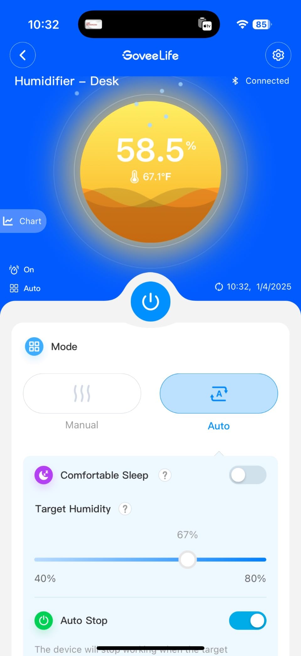 GoveeLife 7L Smart Humidifier for Bedroom, Warm & Cool Mist for Large Room | Auto Mode, 70H Quiet Runtime for Baby, Plants Nursery, App & Voice Control, RGB Nightlight, Humidity Sensor customer photo 1