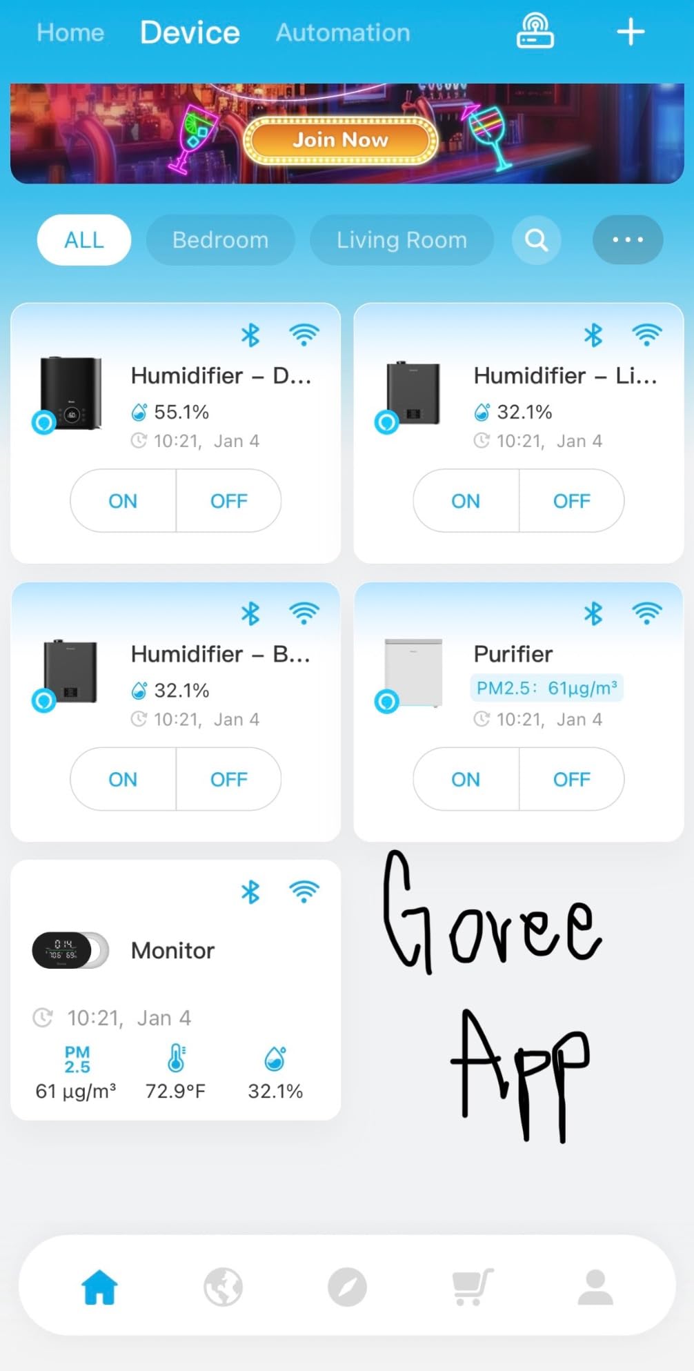 GoveeLife 7L Smart Humidifier for Bedroom, Warm & Cool Mist for Large Room | Auto Mode, 70H Quiet Runtime for Baby, Plants Nursery, App & Voice Control, RGB Nightlight, Humidity Sensor customer photo 2