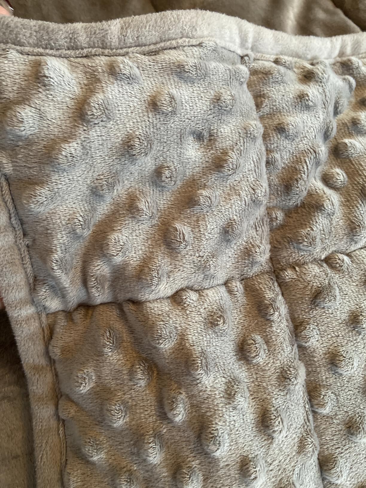 Wemore Minky Dot Weighted Blanket for Adults Queen Size 15 lbs 60