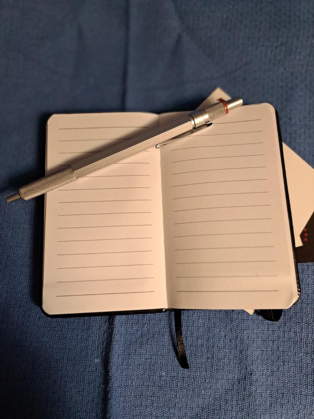 Qeeenar 4 Pcs Mini Leather Pocket Notebook 4 x 2.5 Inch Small Hardcover Notebook 50 Sheets Hardcover Mini Notepad Tiny Lined Journal for Office Home School Writing Supply(Brown,Classic) customer photo 2