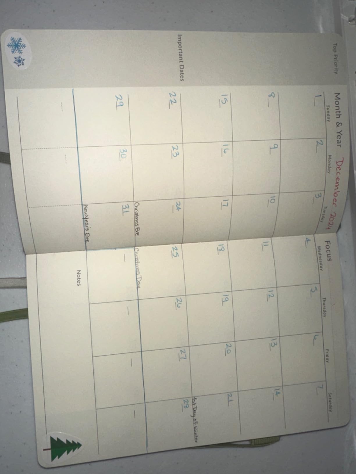 Undated Planner for 2026-2027, Forvencer Weekly Monthly Calendar Planner-A5 | Simplified Daily Organizer Notebook, Agenda Journal to Track Goals & Tasks, Start Anytime, A5 Size, Dark Green customer photo 1