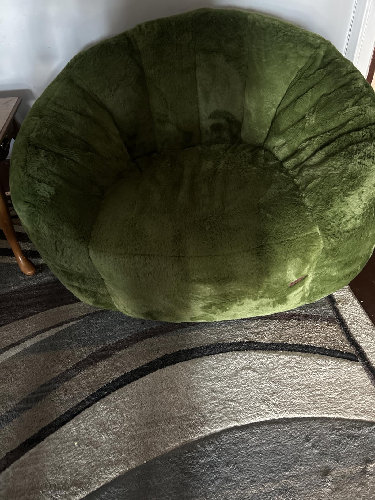 MAXYOYO Giant Bean Bag Chair for Adults, Oversized Shell Shape Bean Bag customer photo 1