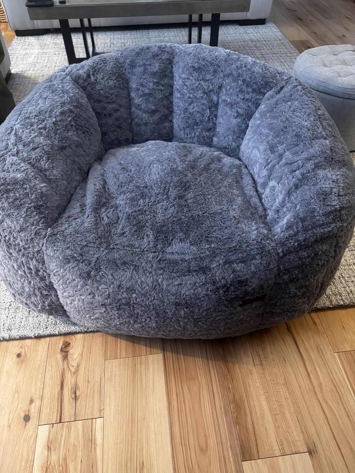 MAXYOYO Giant Bean Bag Chair for Adults, Oversized Shell Shape Bean Bag customer photo 2