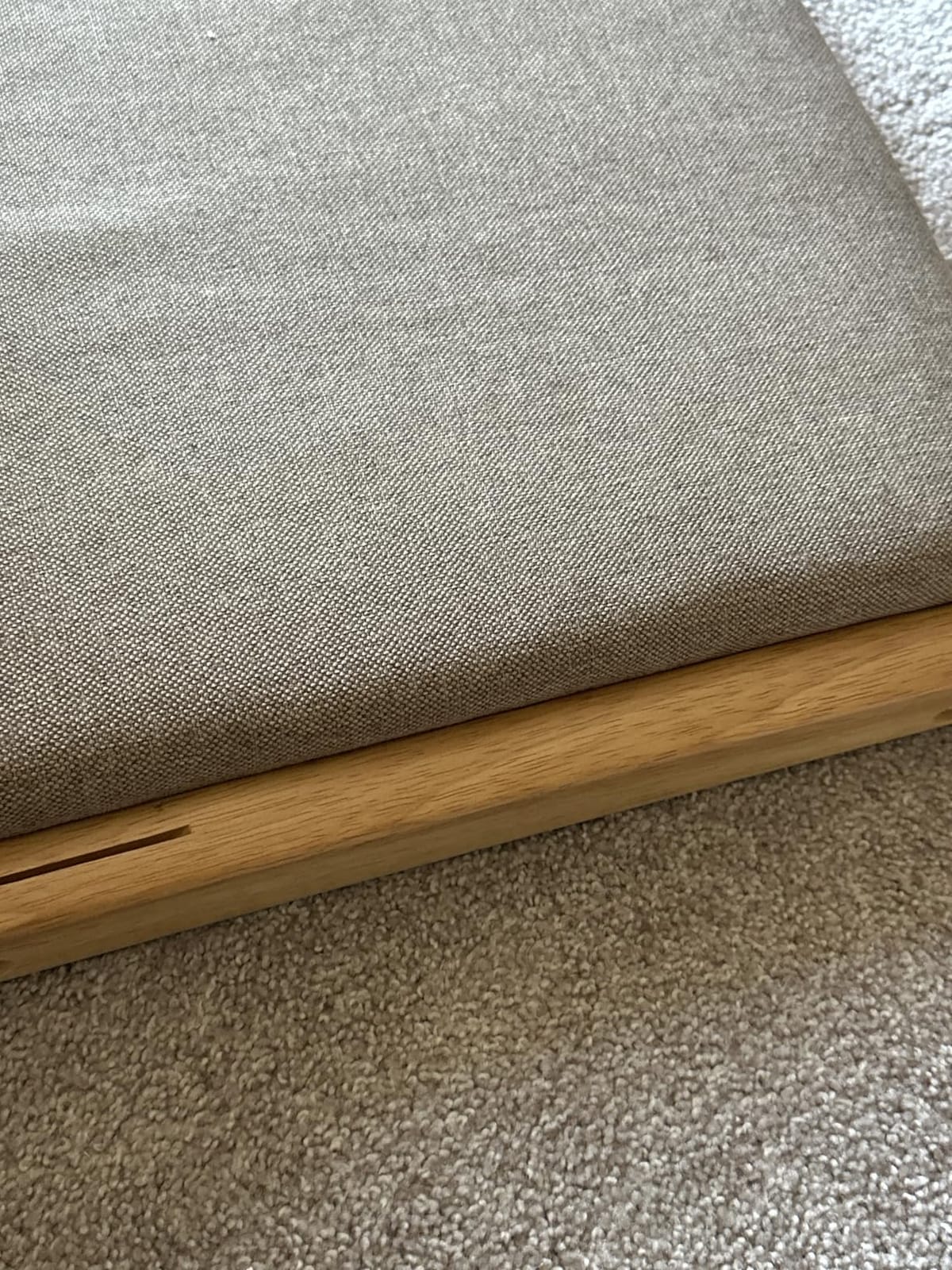 Tiita Tatami Foldable Meditation Floor Chair, Folding Floor Chairs Seat, Portable Japanese Legless Chair, Lazy Sofa for Bay Window Reading, Back Rest Chairs with Cushion, Wood Grey customer photo 1