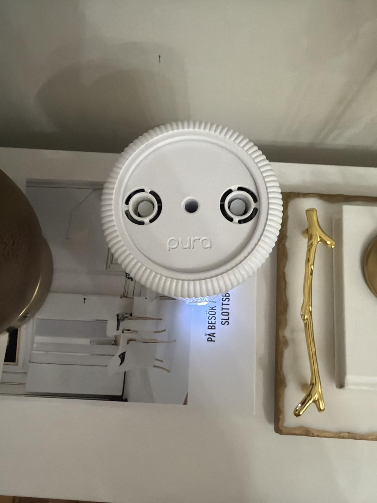 Pura Plus Smart Home Fragrance Diffuser for Large Spaces - Adjust Scent Intensity, Set Schedules, Timers & More in Pura App - Fragrances Sold Separately - White customer photo 2