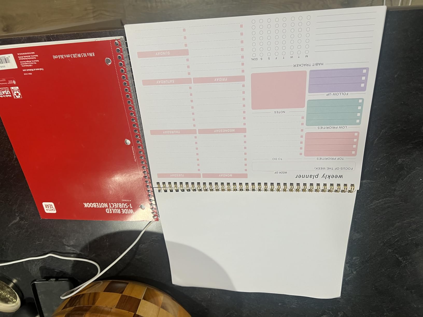 Thboxes Weekly Desk Planner, 8.5x11 In To Do List Notepad, 52 Sheets, Pink | Productivity Organizer, Work from Home Essentials, Undated Tear Off Pages, Office, College, School, Student and Teacher Gifts customer photo 1