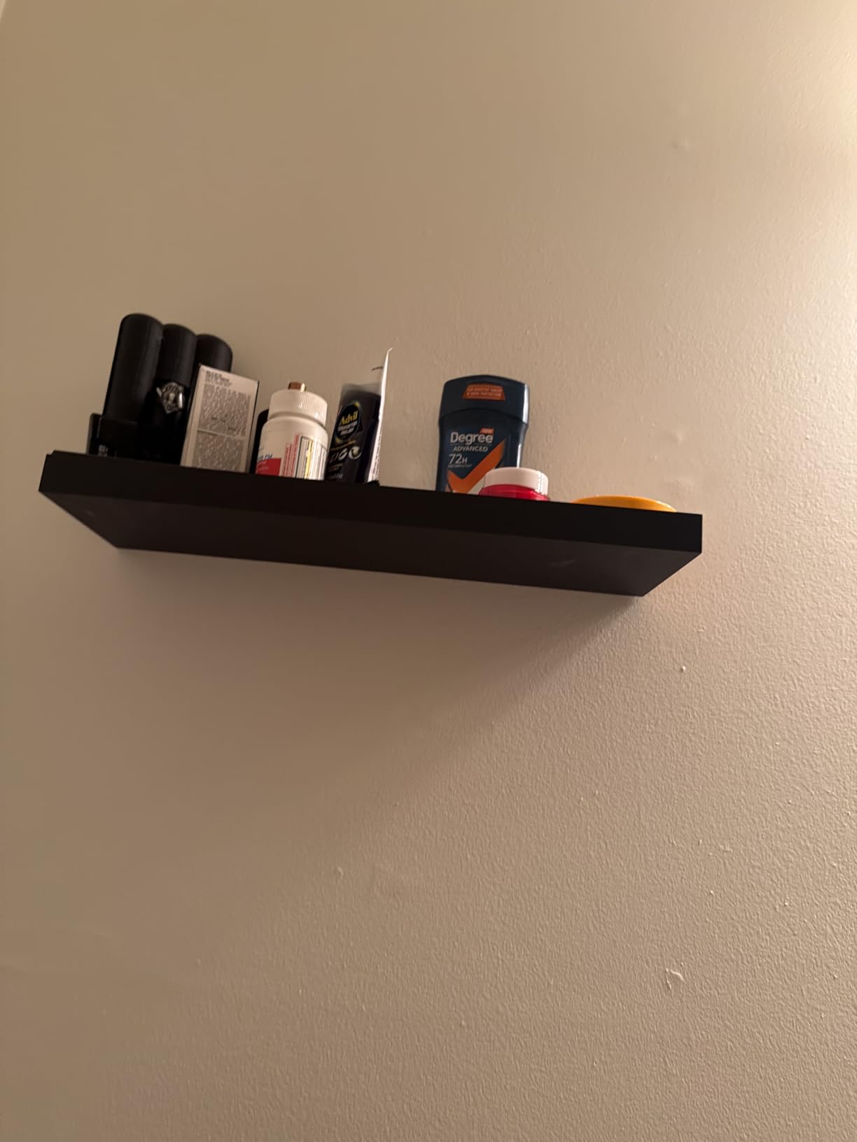 upsimples Floating Shelves for Wall Decor and Storage, Brown, 6Pcs 15.7'' | Wall Mounted Wood Shelves for Living Room, Bedroom, Bathroom, Kitchen, Office, Laundry Room Display and Organize customer photo 1