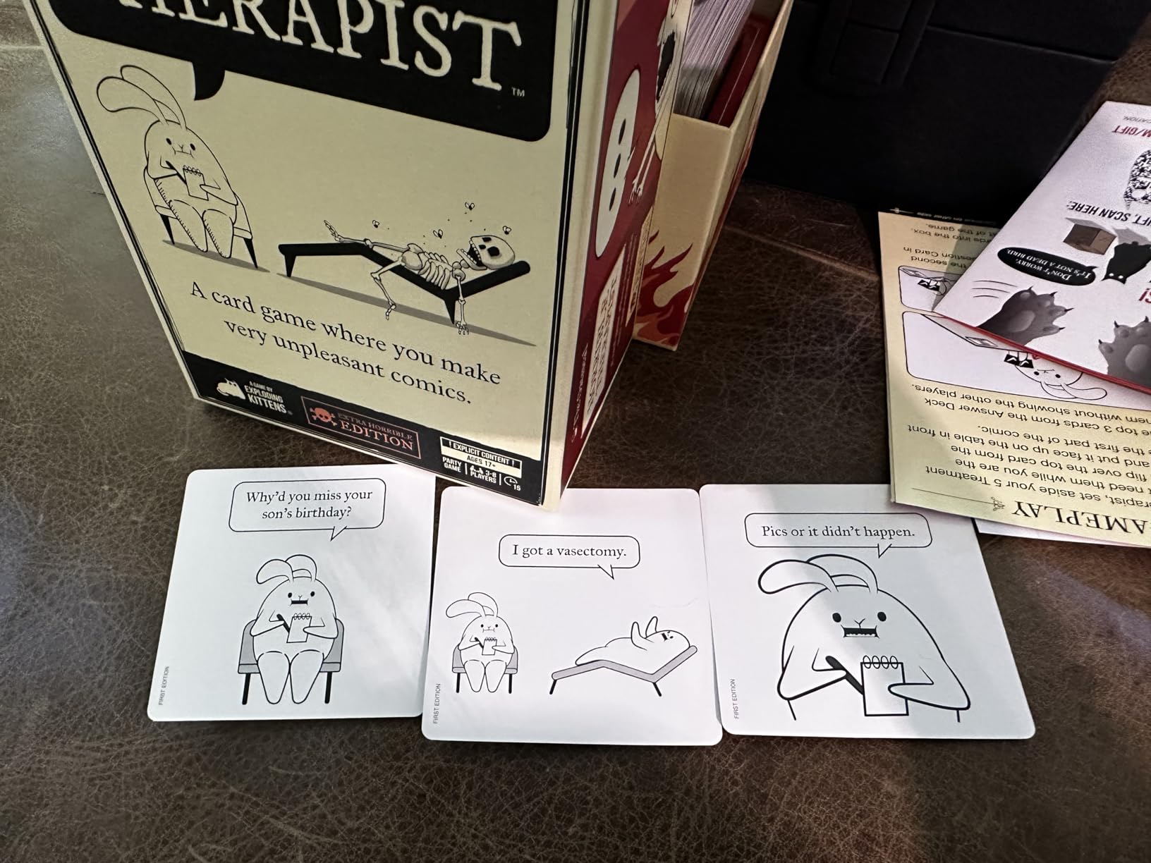 Horrible Therapist: Extra Horrible Edition by Exploding Kittens - A Card Game for 3-8 Players, Ages 17+ - Adult Party Game for Family Night customer photo 2