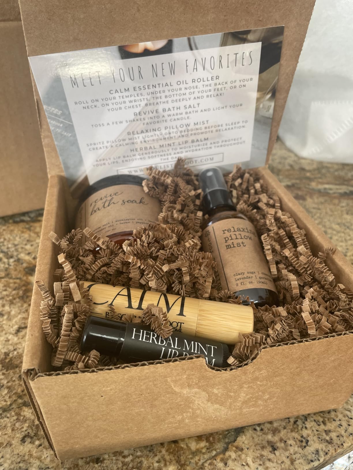 SOULISTIC ROOT Self-Care Set - Luxury Spa Bath Kit, Pillow Mist, Cooling Lip Balm, Tranquil Essential Oil Roller & Epsom Salt Bath Soak Pampering Package, Holistic Gifts for Him & Her customer photo 2