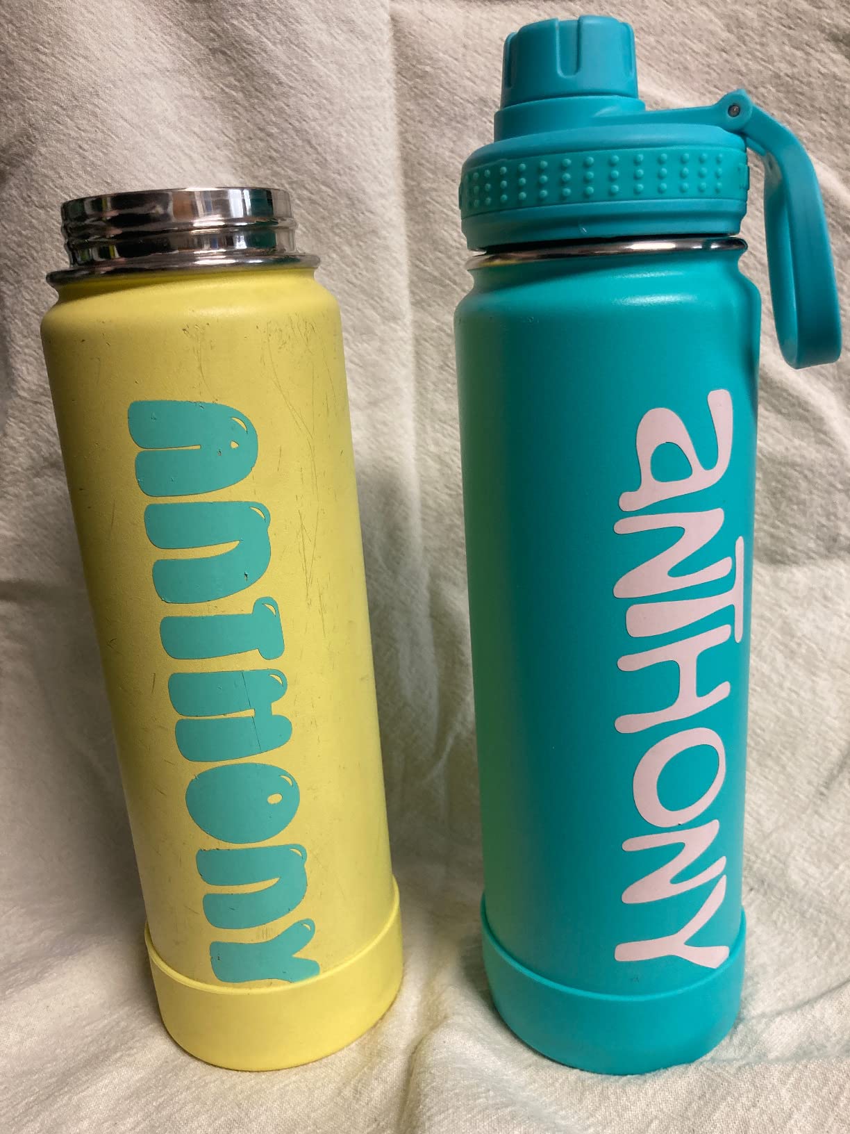 Takeya Actives Stainless Steel Water Bottle, Insulated Spout Lid, Keeps Drinks Cold 24 Hrs, Leakproof, Durable, Dishwasher Safe, Ideal for Gym, Travel, Fits Most Cup Holders, 24 oz/Ombre Pacific Blue customer photo 2