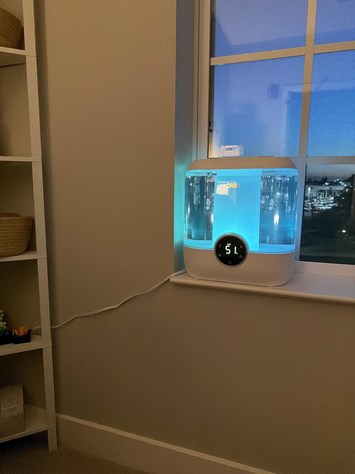 DREO 6L Humidifiers for Bedroom, 60H Runtime, 28 dB Quiet, HM524 | Precise Humidity Control, Easy to Refill & Clean, Nightlight, Cool Mist Humidifiers for Large Rooms, Baby Nurseries & Plants customer photo 2
