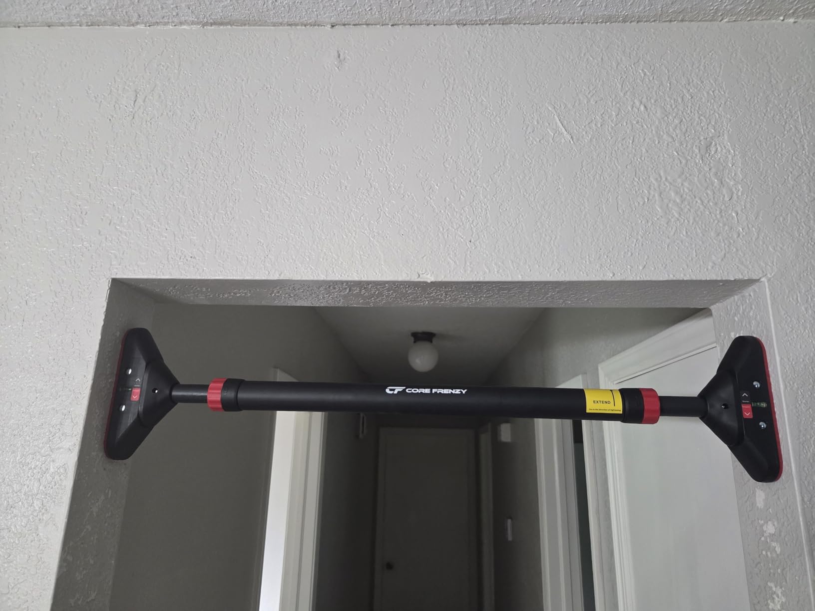 Doorway Pull Up Bar, No Screws or Drilling, Holds 880 lb, Chin Up Bar with 5 Resistance Bands, 2 Wrist Wraps and Carry Bag, 4-Point Locking customer photo 2