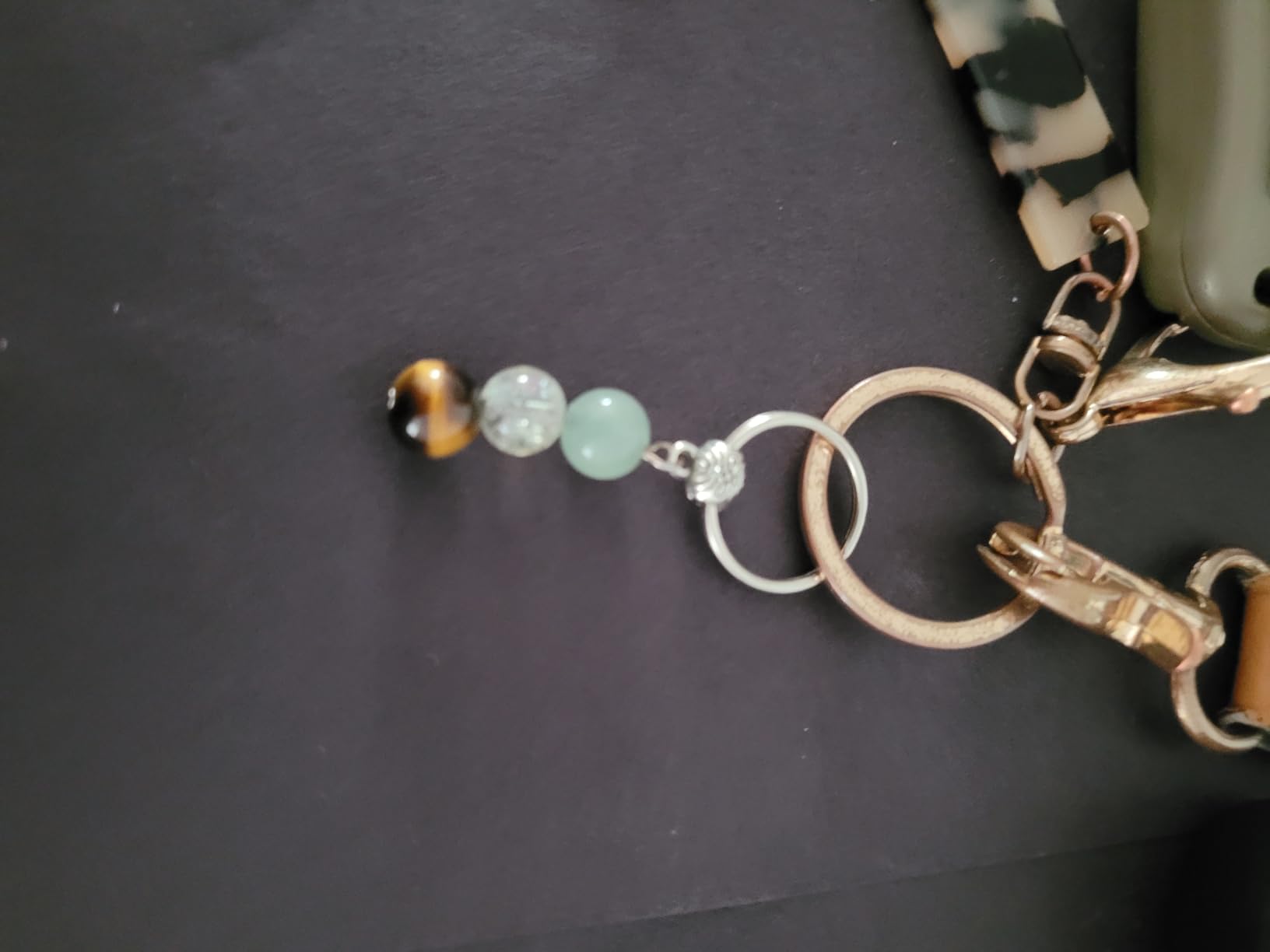 GINAZL Natural Crystals Keychain Gift for New Beginnings, New Beginnings Gifts for Coworker Anxiety Relief Keychain for Women customer photo 1