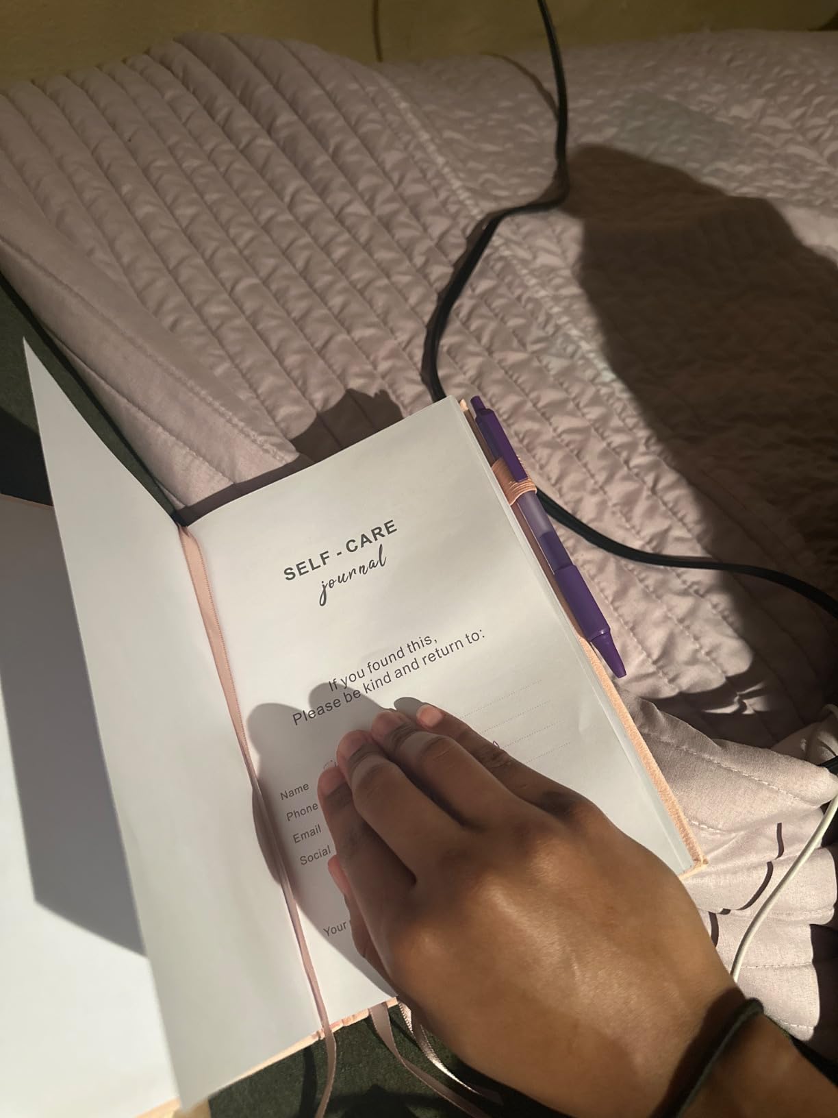 Guided Wellness Journal for Women with Prompts, Mood tracking journal | Five minute a day journal, gratitude journal for women, Self care gifts for women, Mental health journal customer photo 2