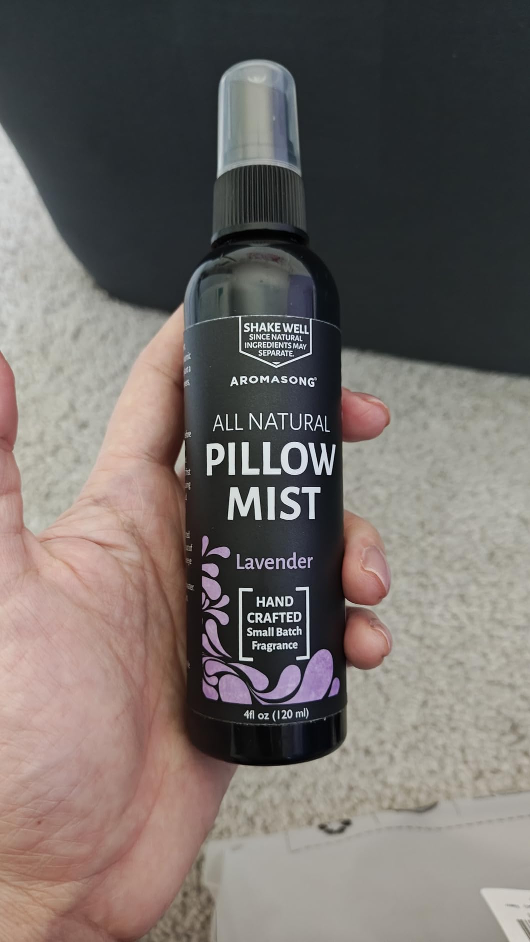 Aromasong Pillow Spray for Sleeping - All Natural Calming Linen & Bedtime Sleep Mist for Deep Sleep - Pillow Spray Aromatherapy with Botanical Essential Oils for Relaxing Stress customer photo 1