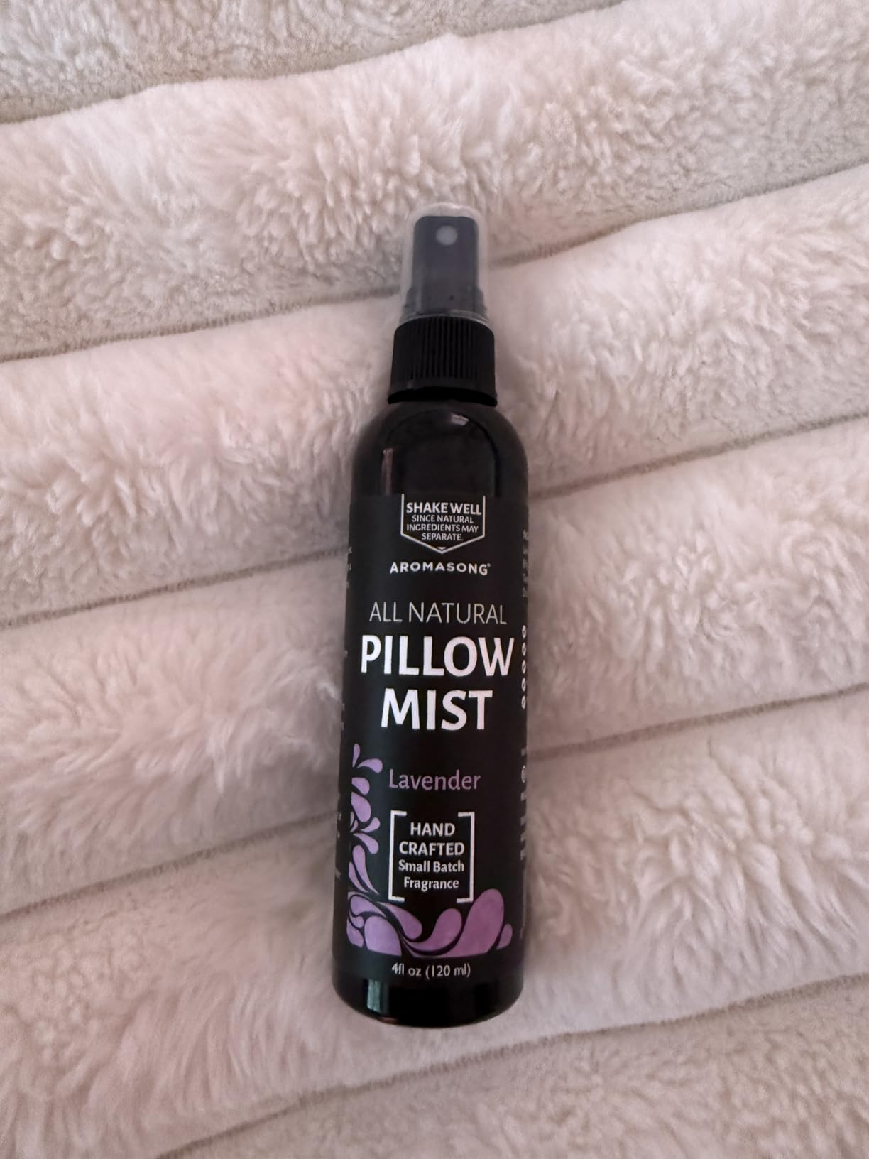 Aromasong Pillow Spray for Sleeping - All Natural Calming Linen & Bedtime Sleep Mist for Deep Sleep - Pillow Spray Aromatherapy with Botanical Essential Oils for Relaxing Stress customer photo 2