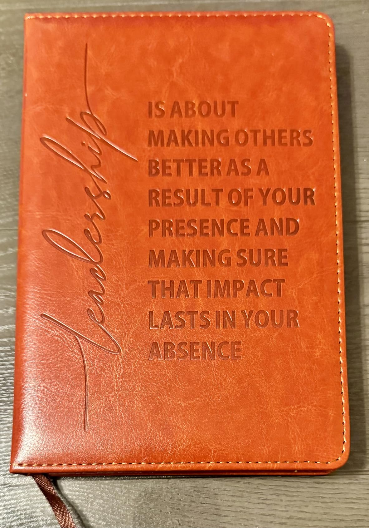 JOHSBYD Assistant Principal Gifts Leadership Journal Notebook | Boss & Leader Appreciation Thank You Gift for Mentor, Supervisor, PM, Retirement Gifts Leather Notebook Journal (Leadership) customer photo 2