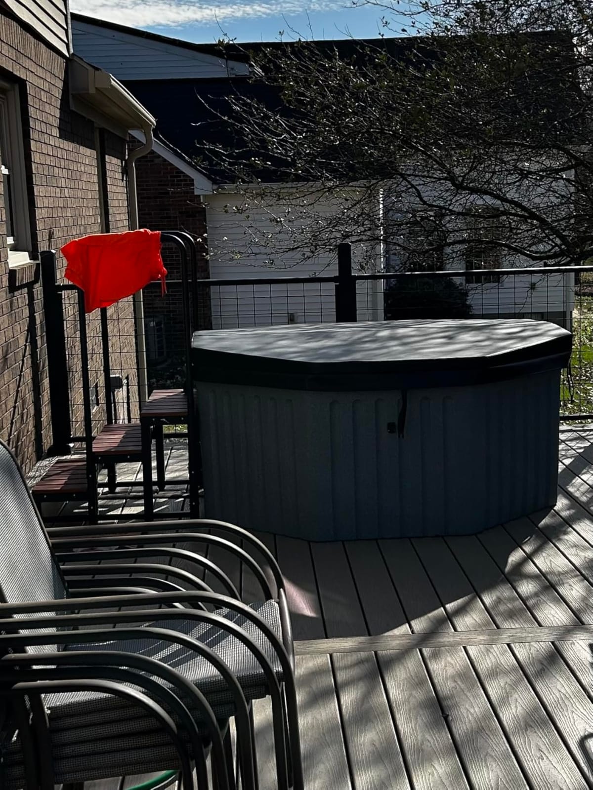 Invi 5 Person Rigid Resin Hot Tub Spa, 11 Jets, 2BHP 2-Speed Pump, Stainless Steel Heater, 120V Plug & Play, Full Foam Insulation, 4 Season Outdoor, LED, Cover and Filter customer photo 1